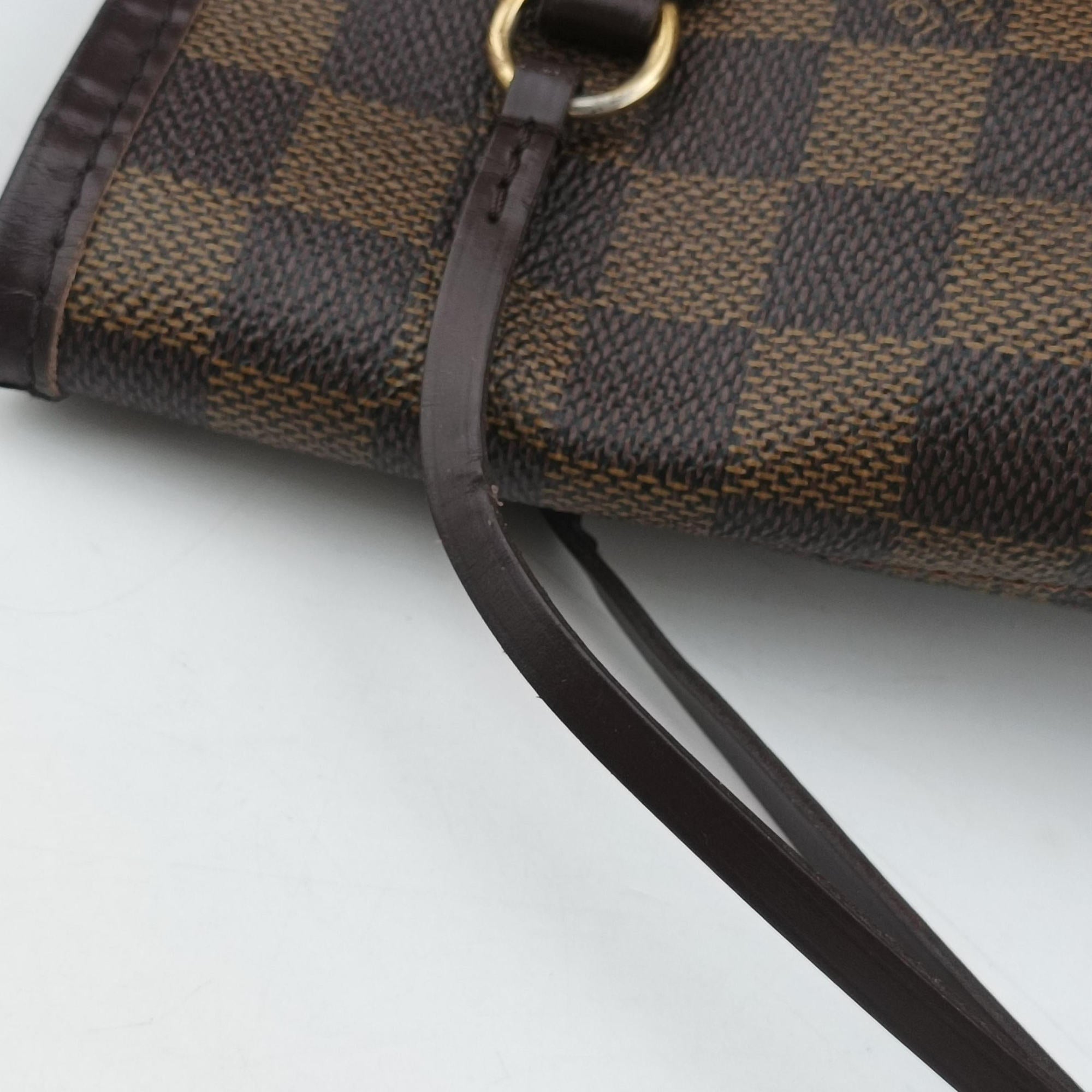 Pre-owned Louis Vuitton NEVERFULL MM EBENE Damier Canvas N51106 shoulderbag | stylenewstar