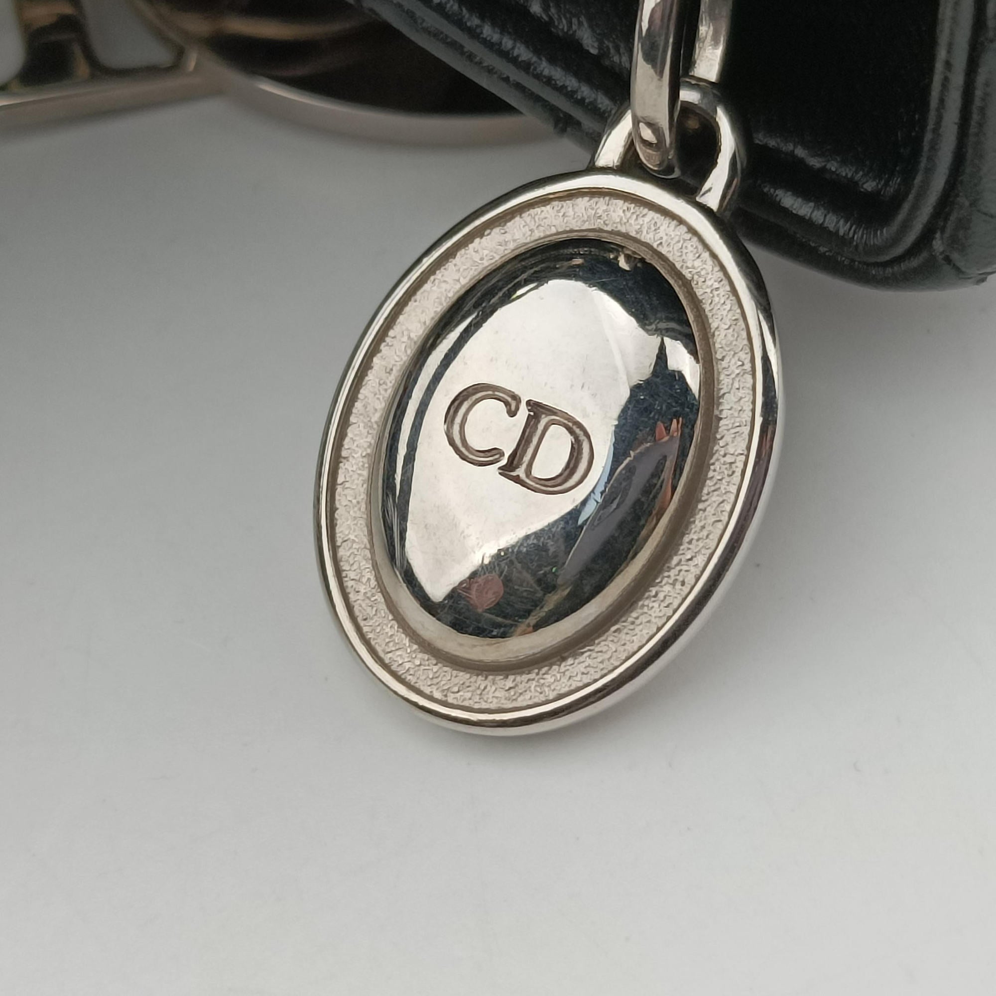 Pre-owned Christian Dior Lady Dior Black lambskin  shoulderbag | stylenewstar