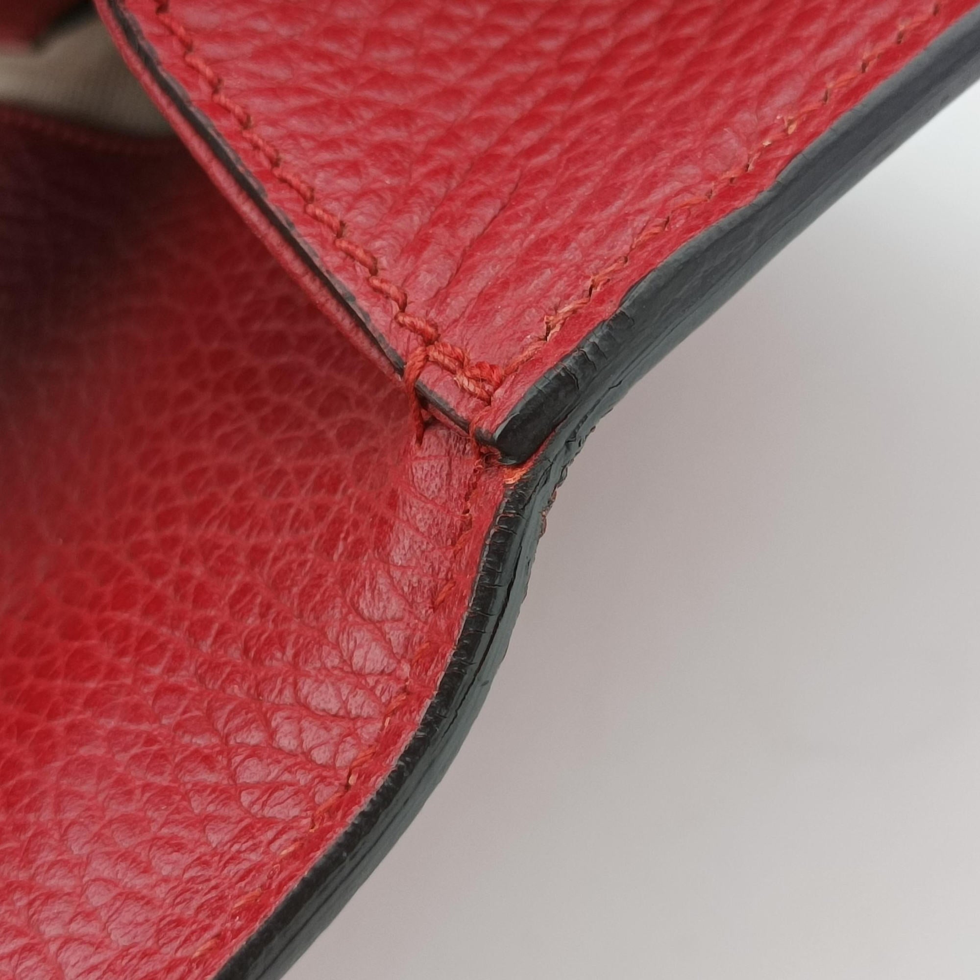 Pre-owned Gucci Dionysus Red Leather 400249 shoulderbag | stylenewstar