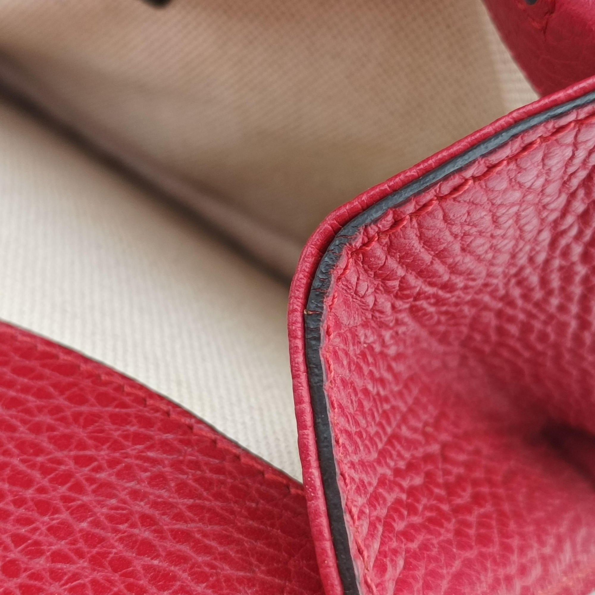 Pre-owned Gucci Dionysus Red Leather 400249 shoulderbag | stylenewstar