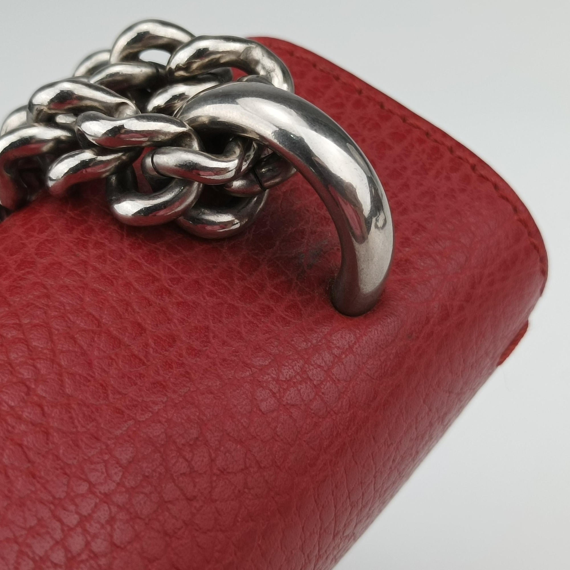 Pre-owned Gucci Dionysus Red Leather 400249 shoulderbag | stylenewstar