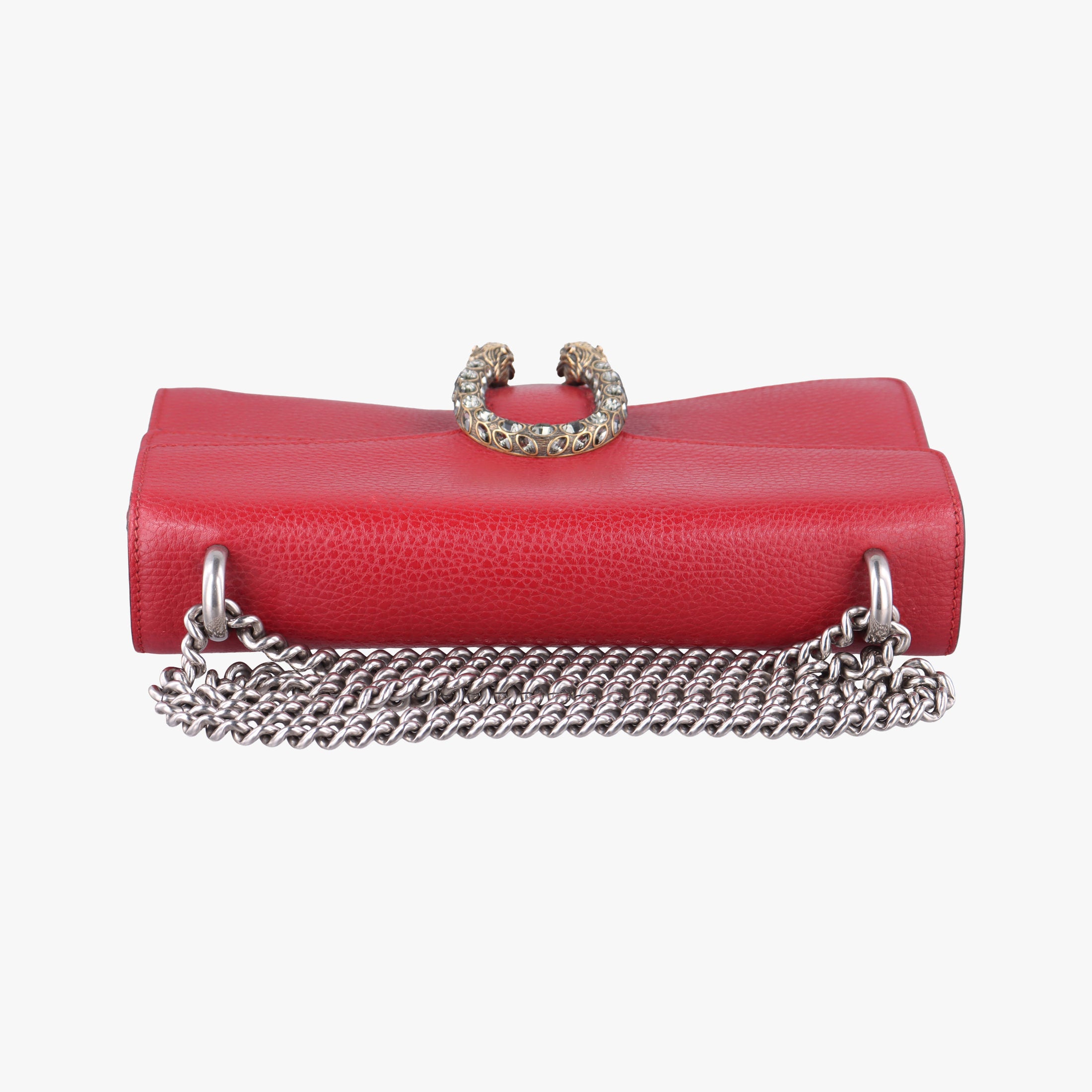 Pre-owned Gucci Dionysus Red Leather 400249 shoulderbag | stylenewstar