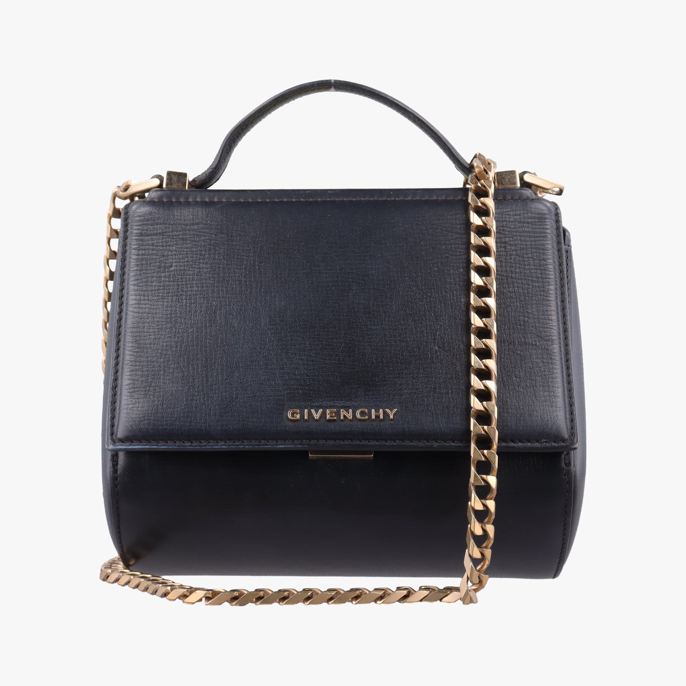 Vintage Givenchy Pandora Box Black Leather  shoulderbag | stylenewstar
