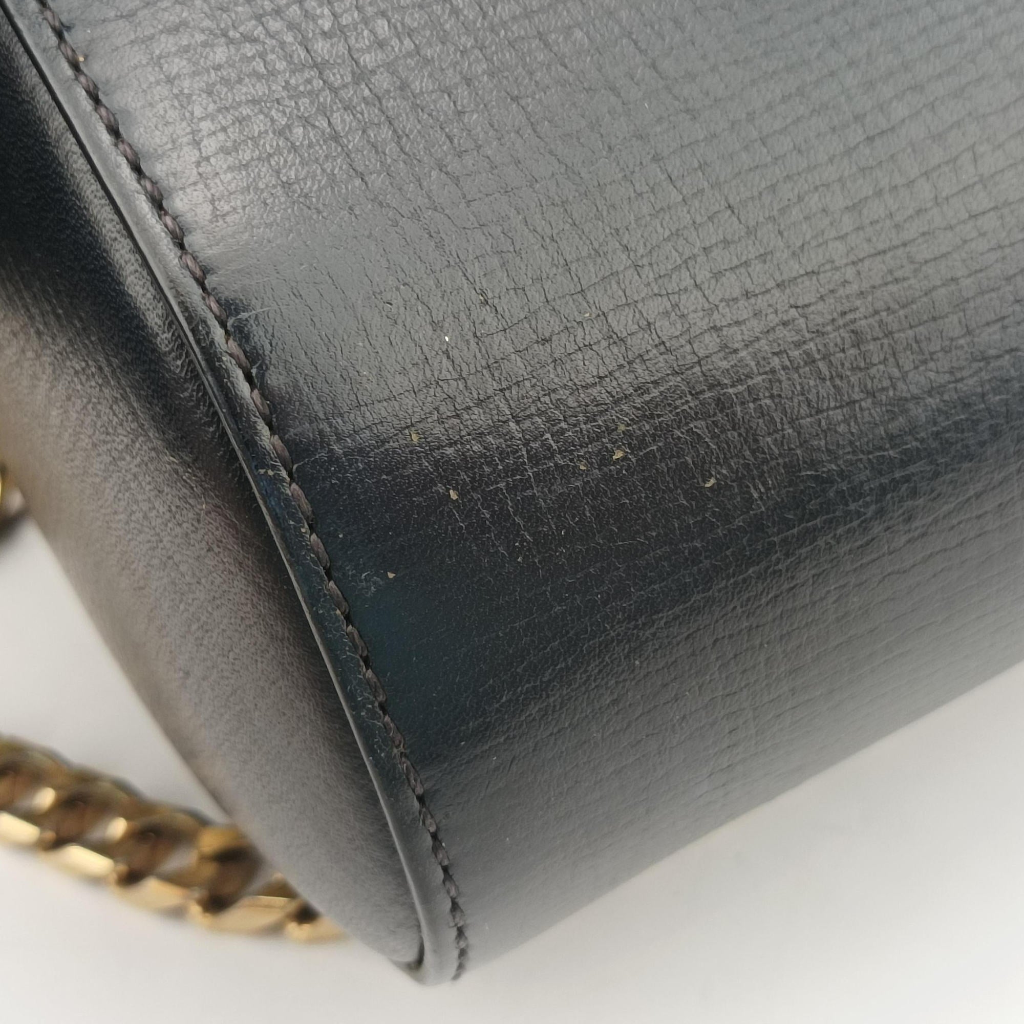 Vintage Givenchy Pandora Box Black Leather  shoulderbag | stylenewstar