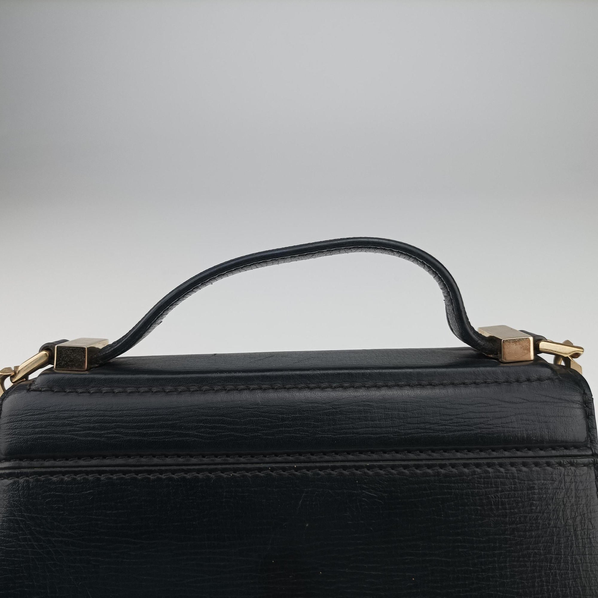 Vintage Givenchy Pandora Box Black Leather  shoulderbag | stylenewstar