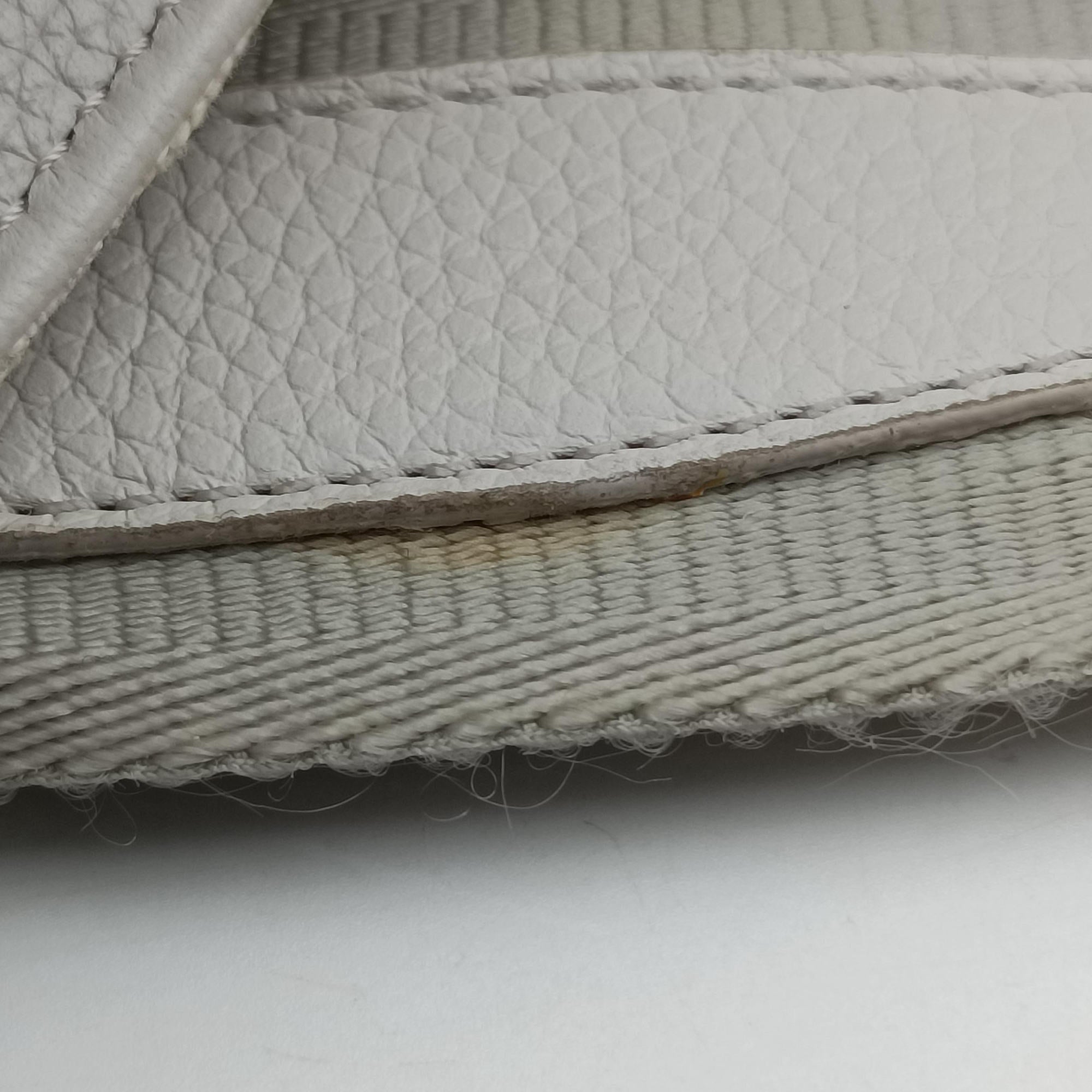 Pre-owned Christian Dior Saddle White Jacquard × Leather  shoulderbag | stylenewstar