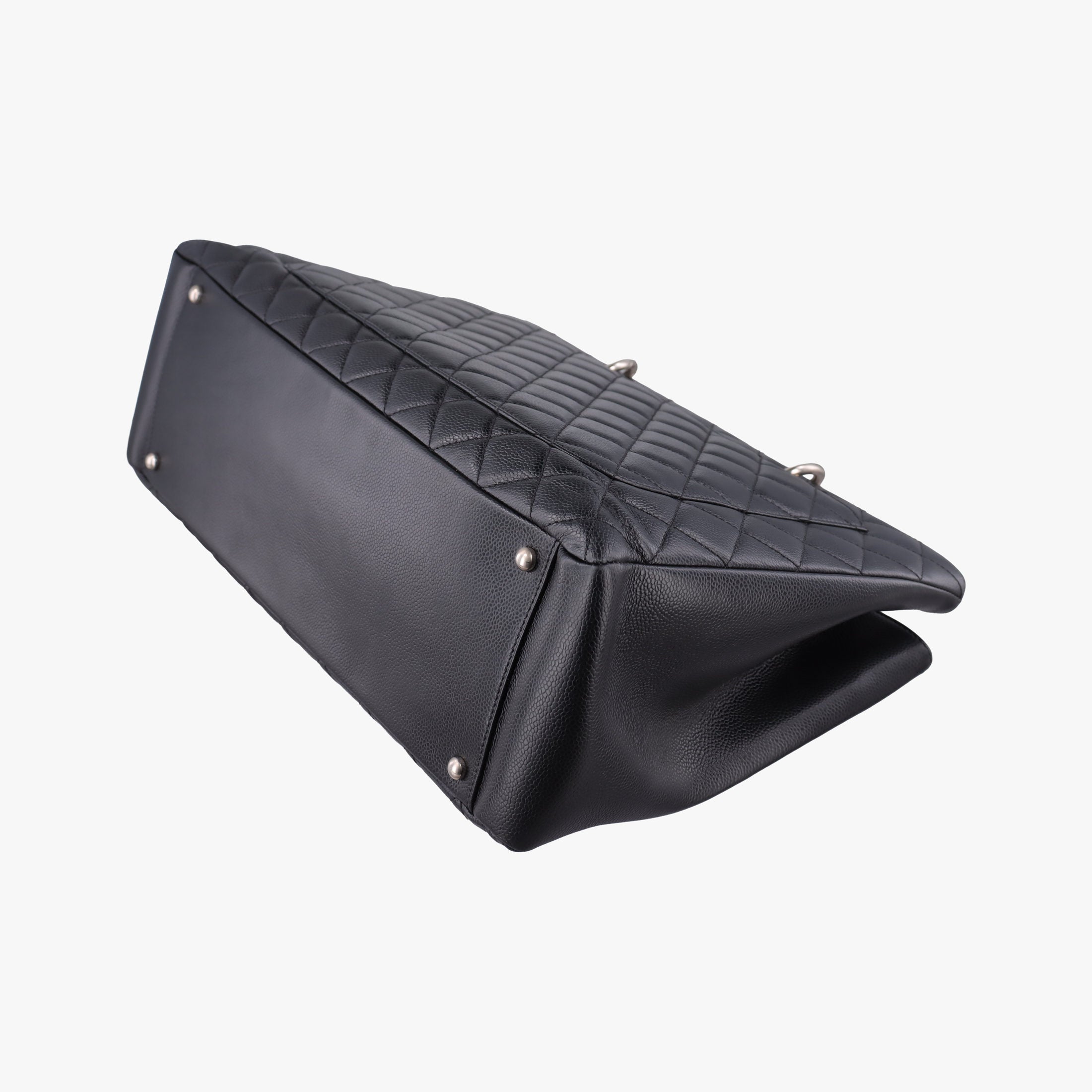 Pre-owned Chanel Matelasse Cocomark GST Black Caviar Leather A66865 shoulderbag | stylenewstar