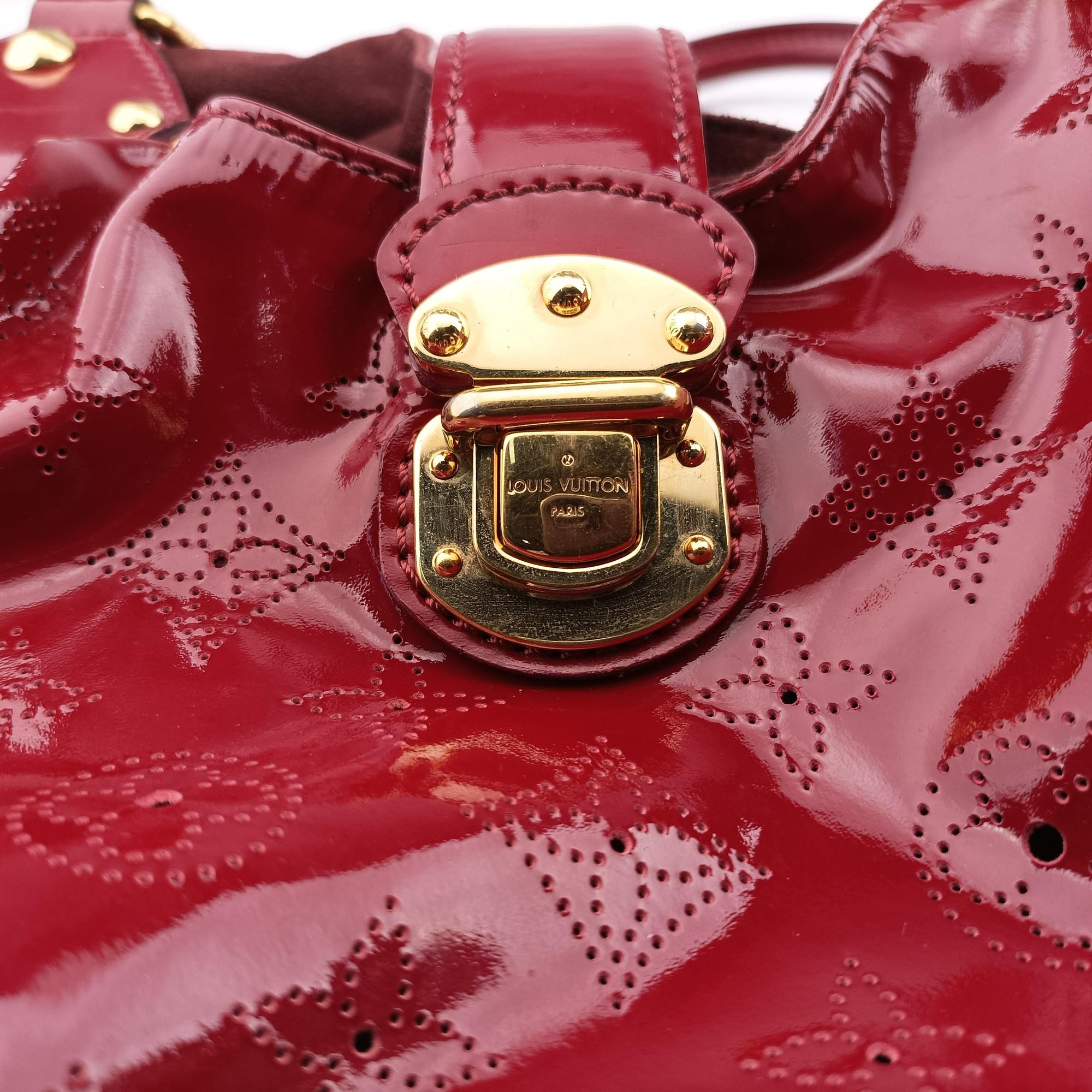 Pre-owned Louis Vuitton Surya L Cerise Vernis M95880 handbag | stylenewstar