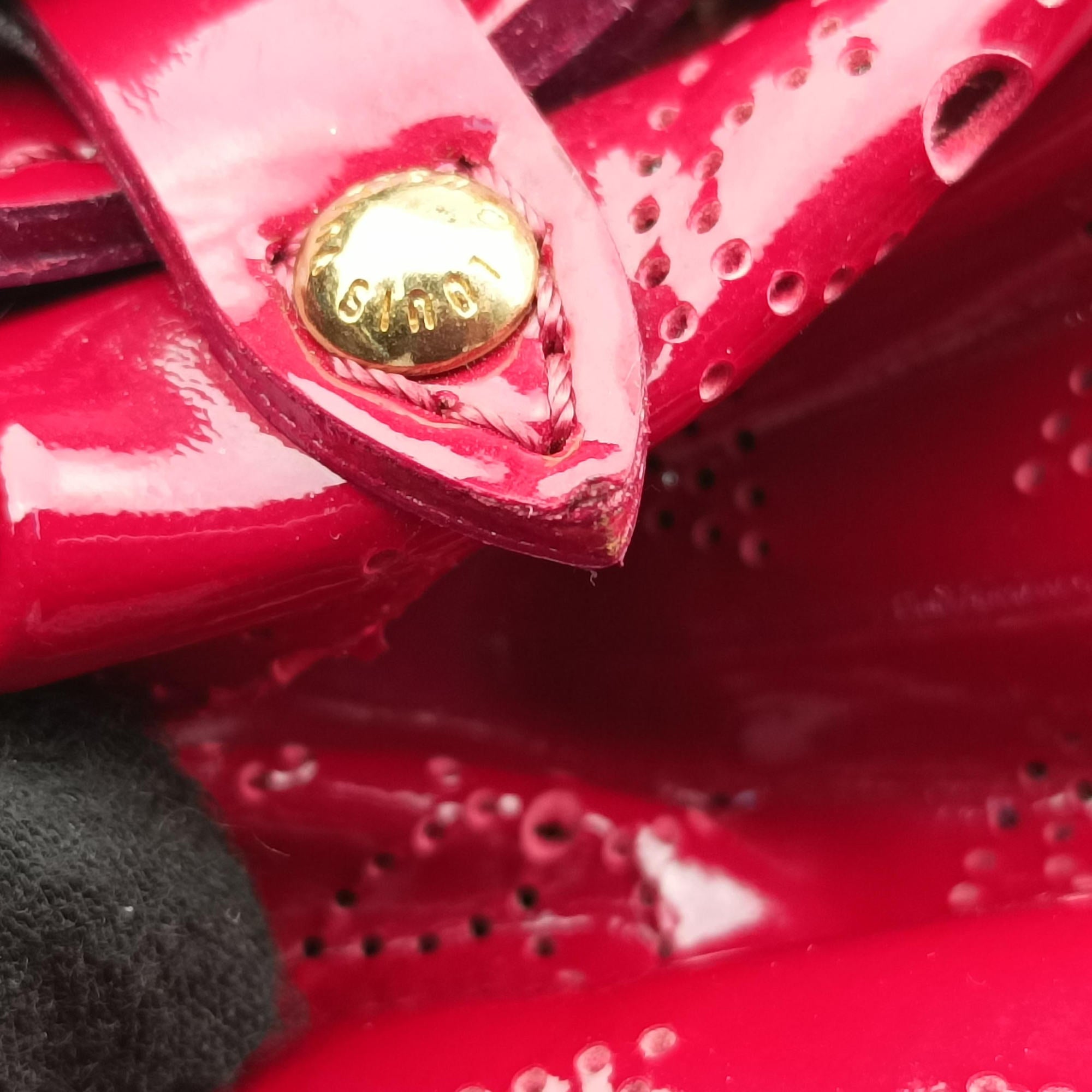 Pre-owned Louis Vuitton Surya L Cerise Vernis M95880 handbag | stylenewstar