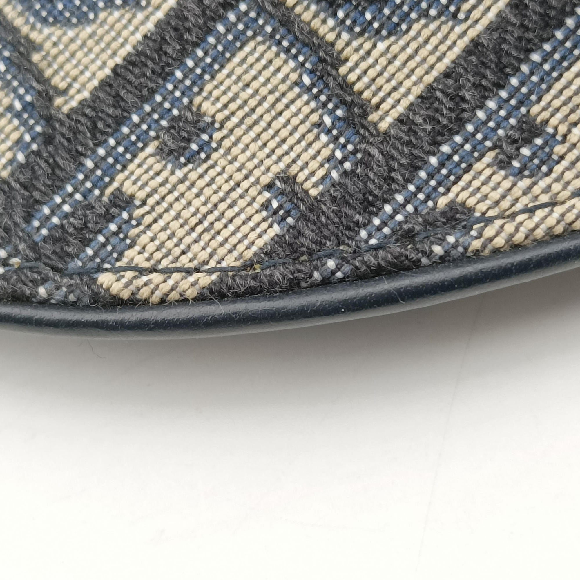 Pre-owned Christian Dior Saddle Navy Jacquard×Leather  bum bag/waist bag | stylenewstar