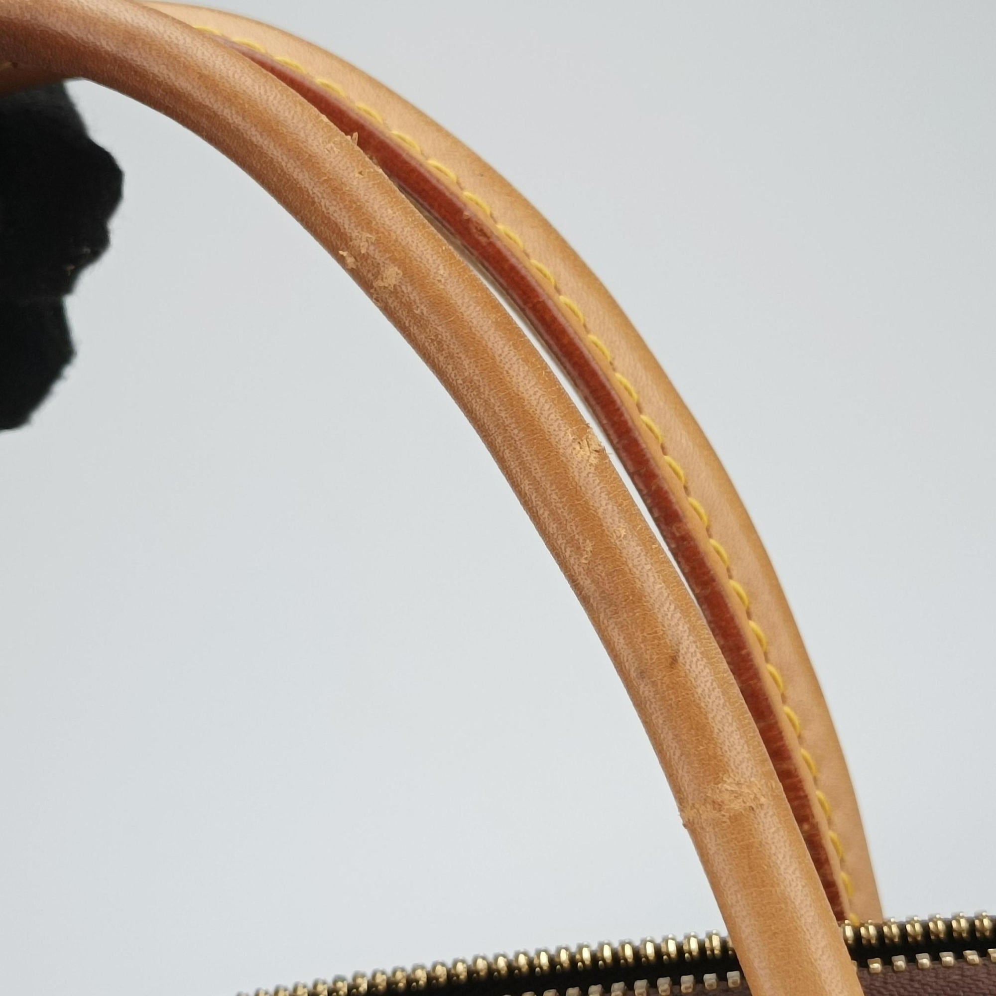 Vintage Louis Vuitton Lockit MM Brown Monogram Canvas×calf leather M40606 handbag | stylenewstar