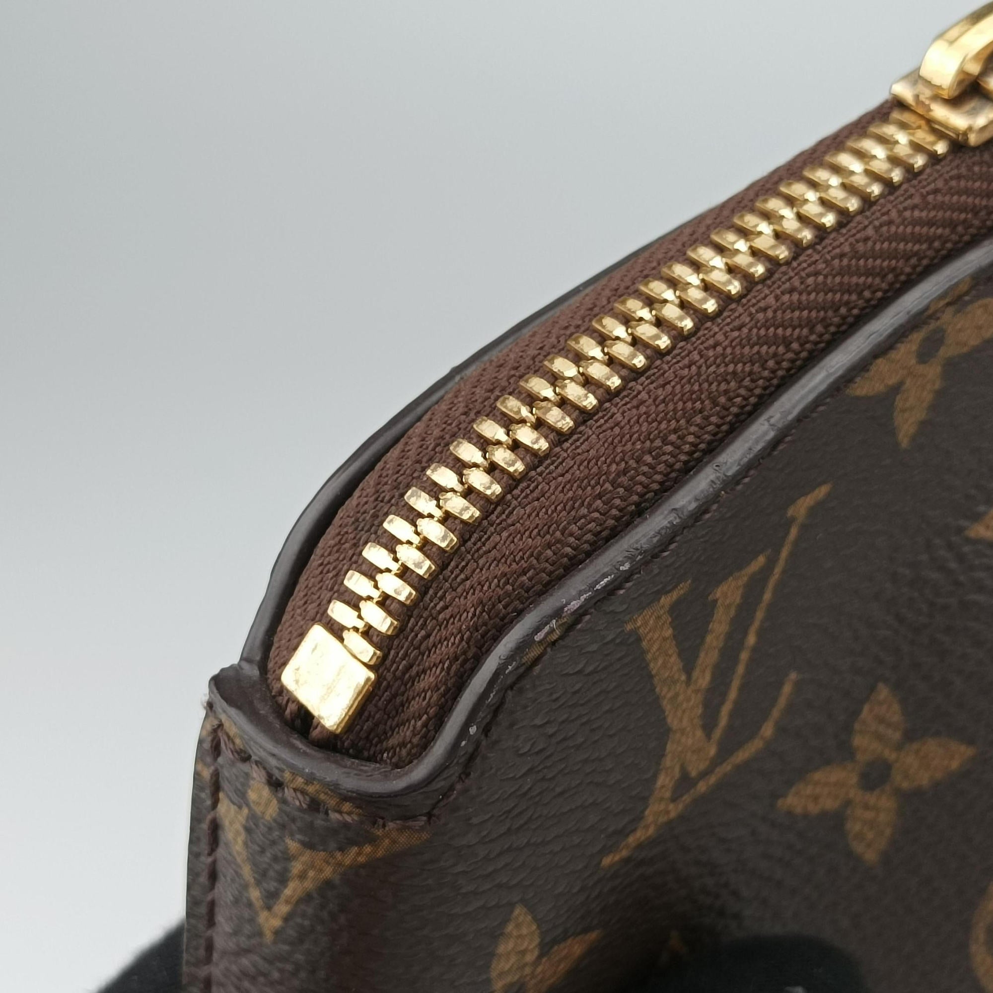 Vintage Louis Vuitton Lockit MM Brown Monogram Canvas×calf leather M40606 handbag | stylenewstar