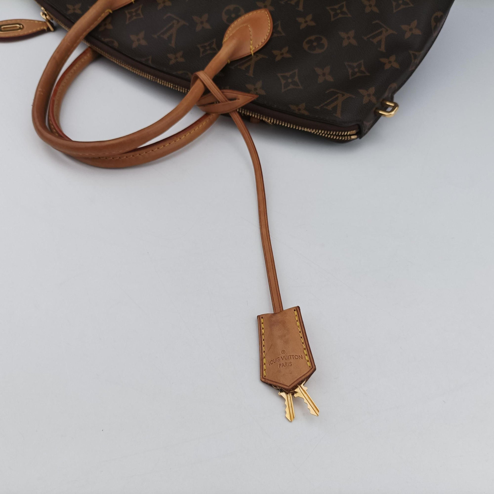 Vintage Louis Vuitton Lockit MM Brown Monogram Canvas×calf leather M40606 handbag | stylenewstar