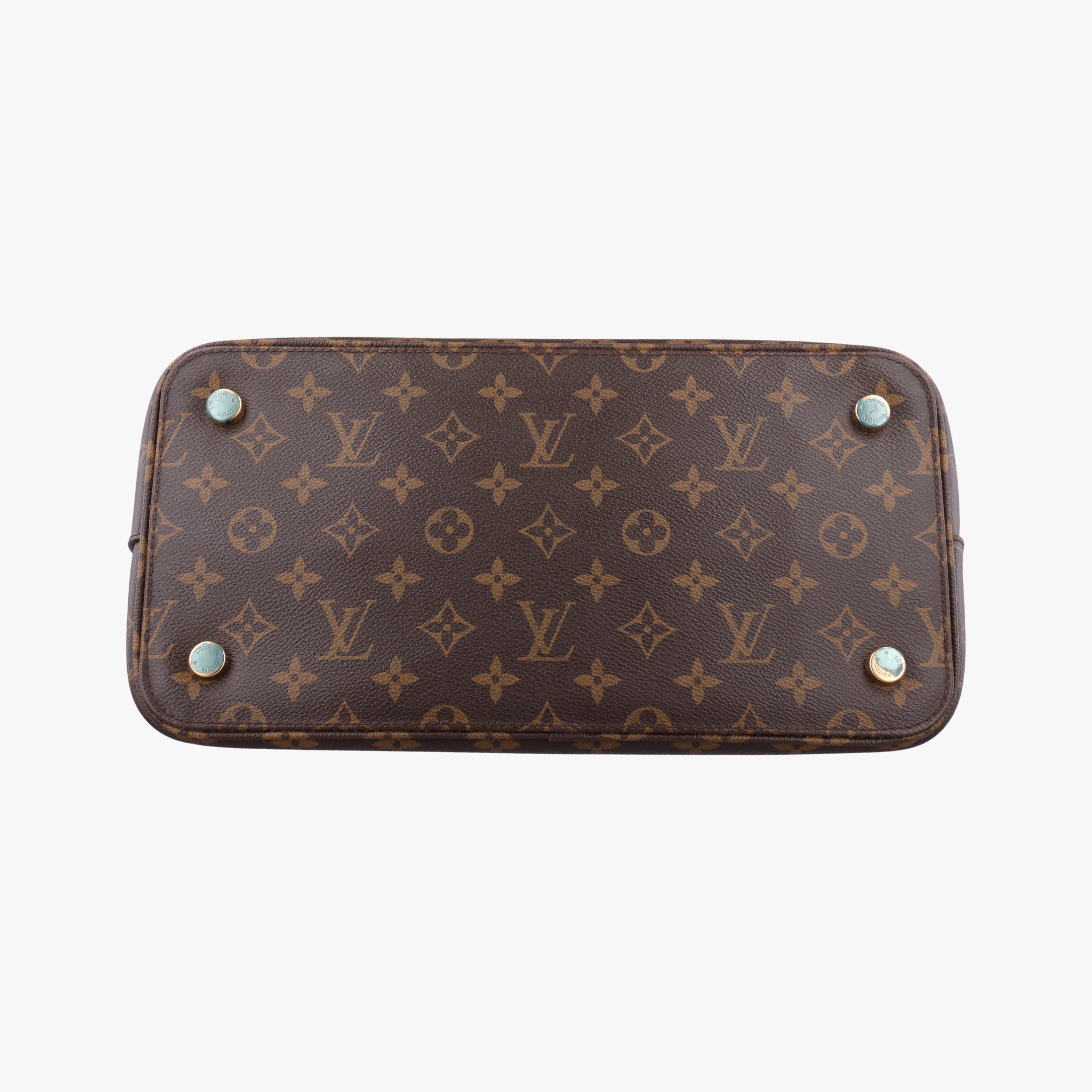 Vintage Louis Vuitton Lockit MM Brown Monogram Canvas×calf leather M40606 handbag | stylenewstar