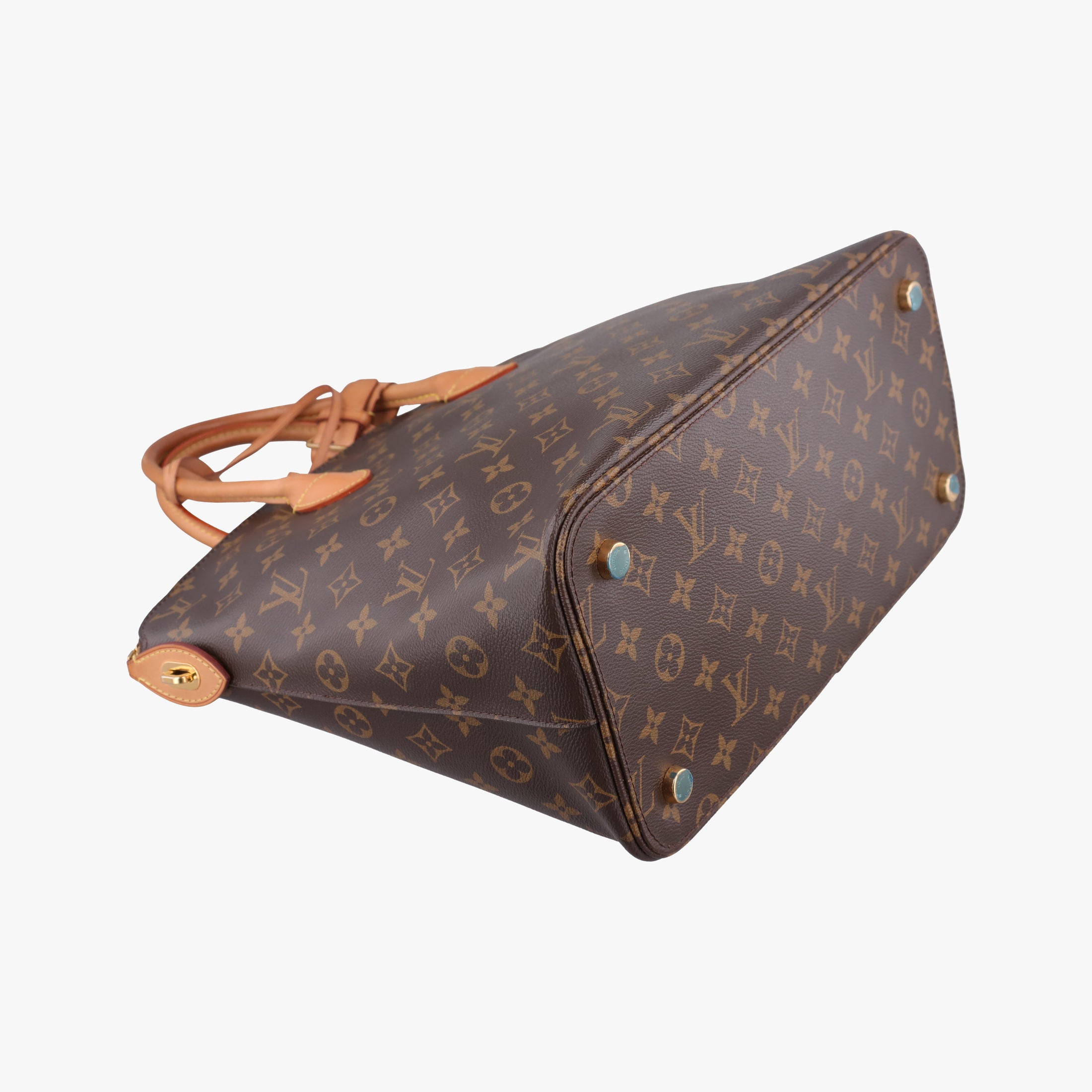 Vintage Louis Vuitton Lockit MM Brown Monogram Canvas×calf leather M40606 handbag | stylenewstar