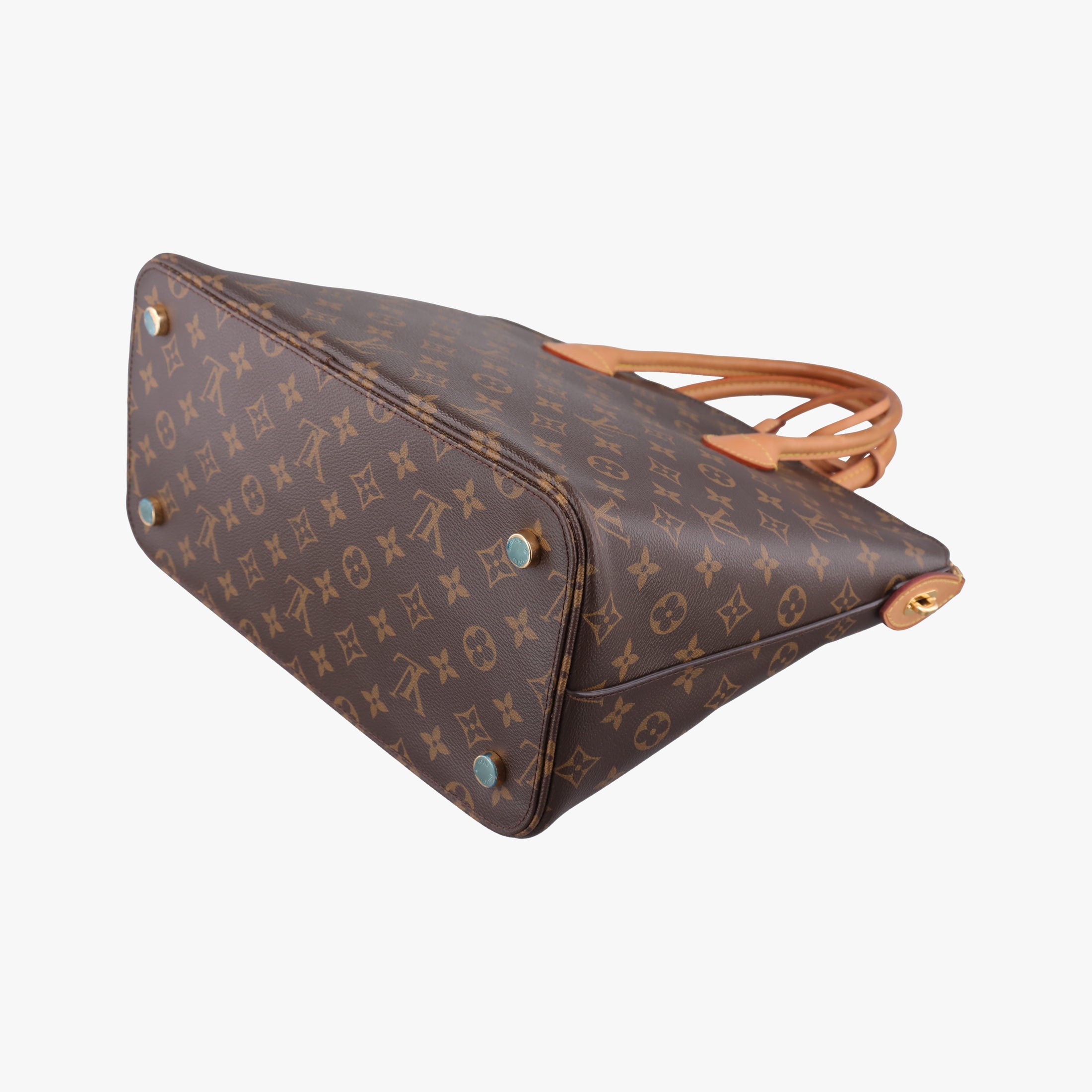 Vintage Louis Vuitton Lockit MM Brown Monogram Canvas×calf leather M40606 handbag | stylenewstar