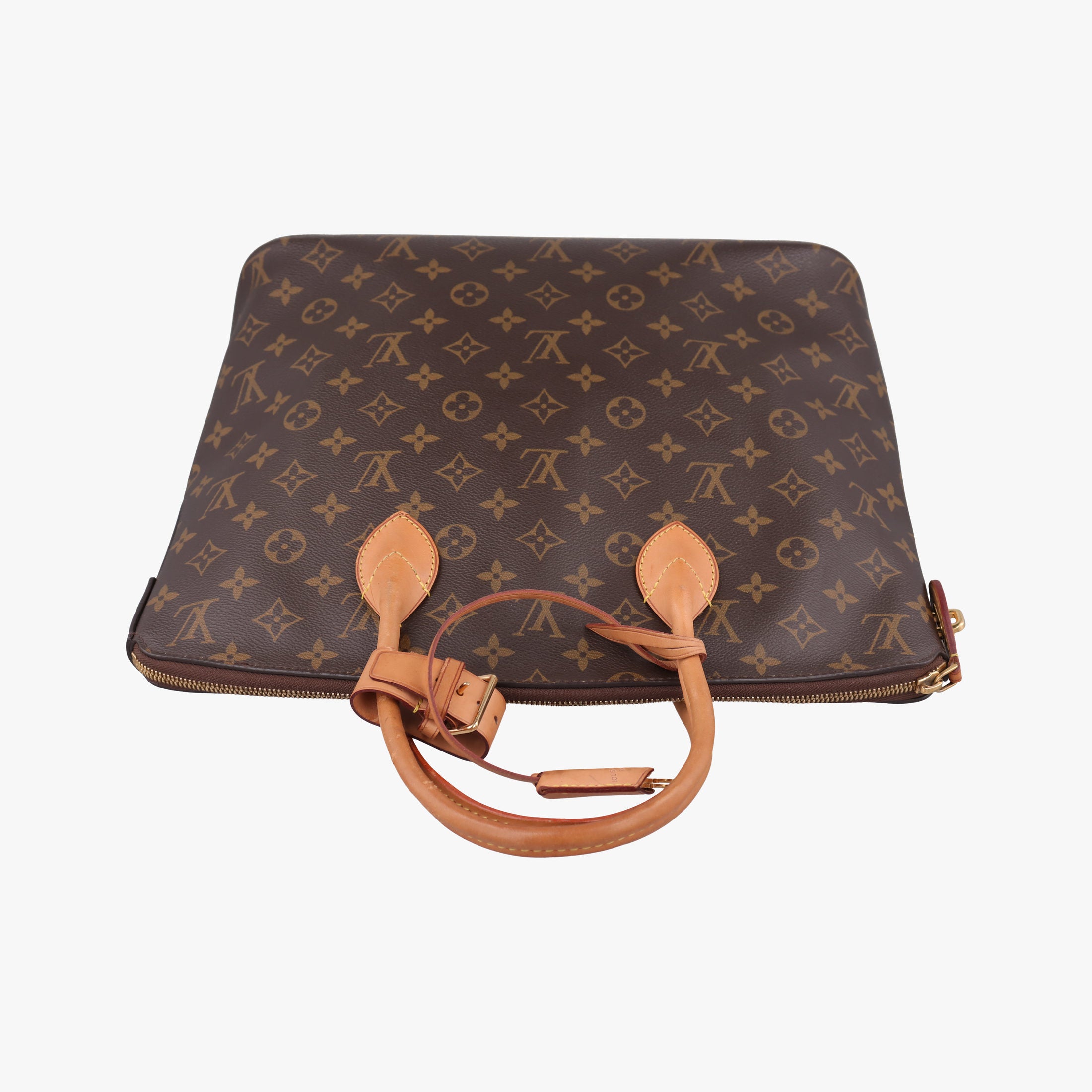 Vintage Louis Vuitton Lockit MM Brown Monogram Canvas×calf leather M40606 handbag | stylenewstar