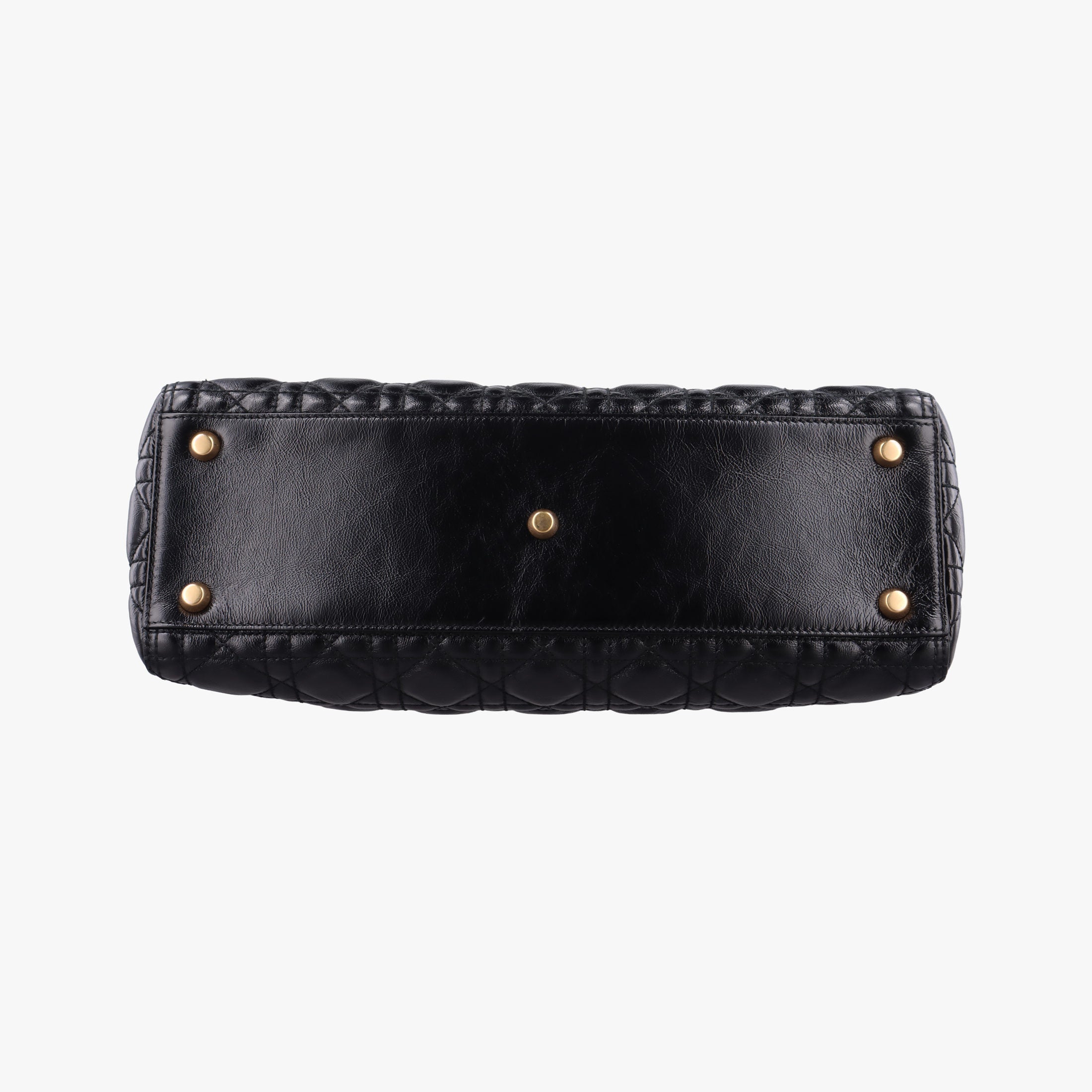 Pre-owned Christian Dior Lady Dior Black lambskin  handbag | stylenewstar