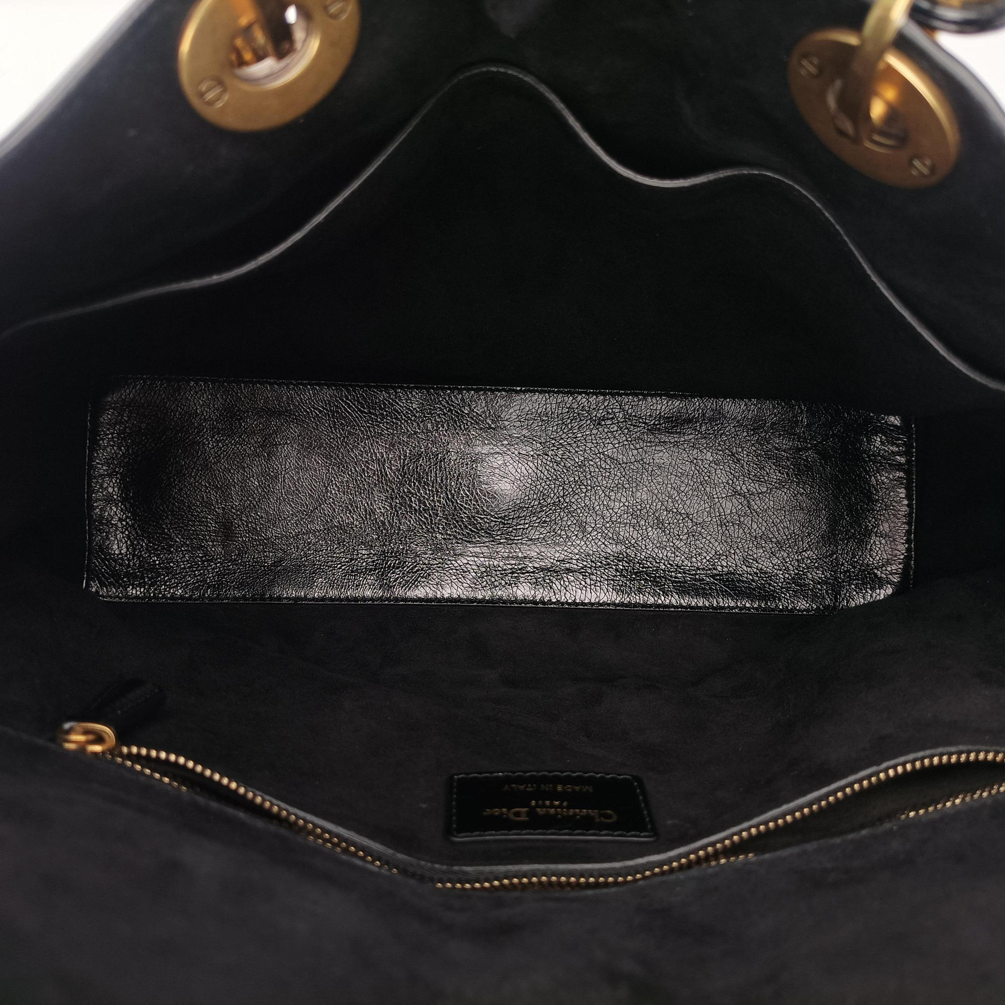 Pre-owned Christian Dior Lady Dior Black lambskin  handbag | stylenewstar
