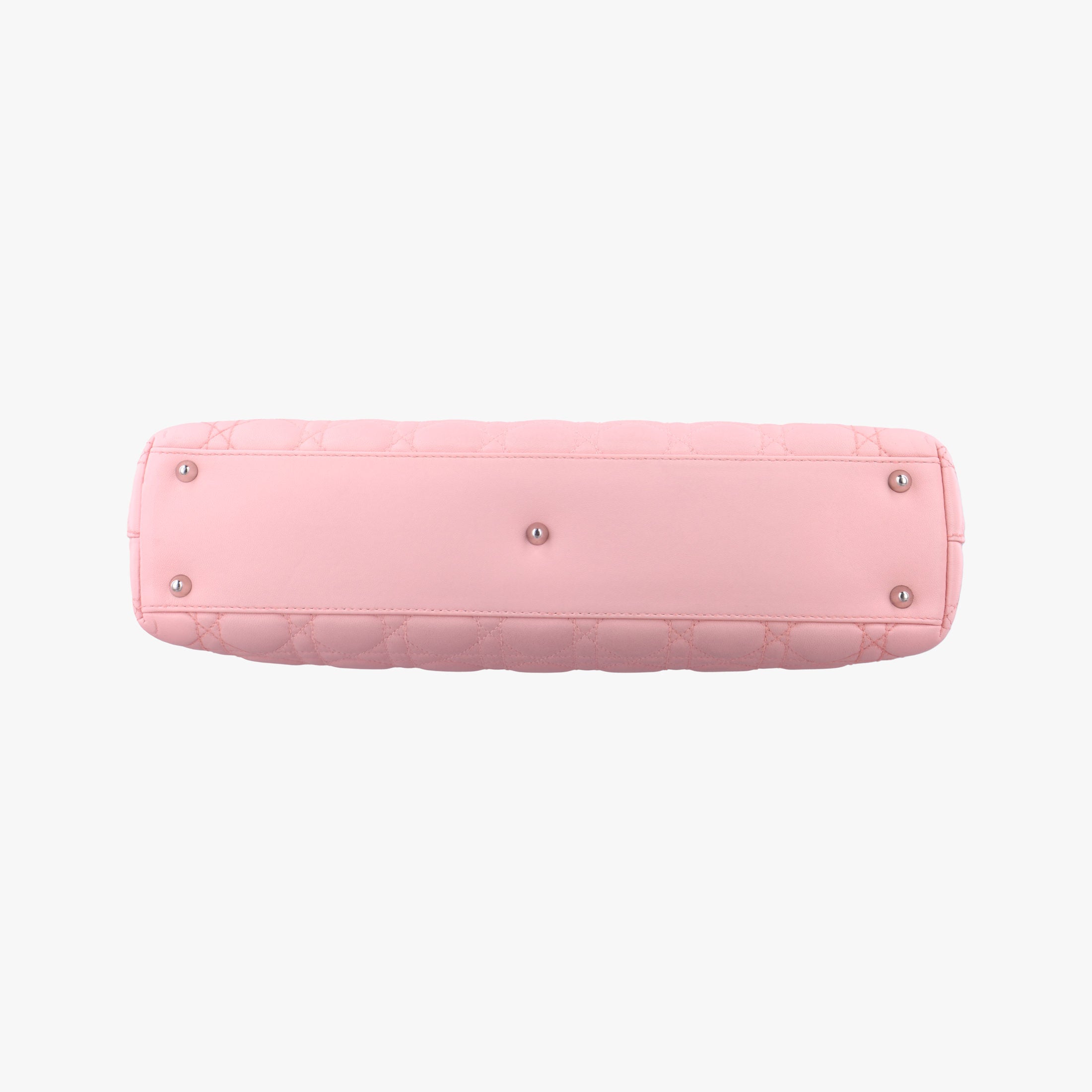 Pre-owned Christian Dior canage stitch Pink lambskin  shoulderbag | stylenewstar