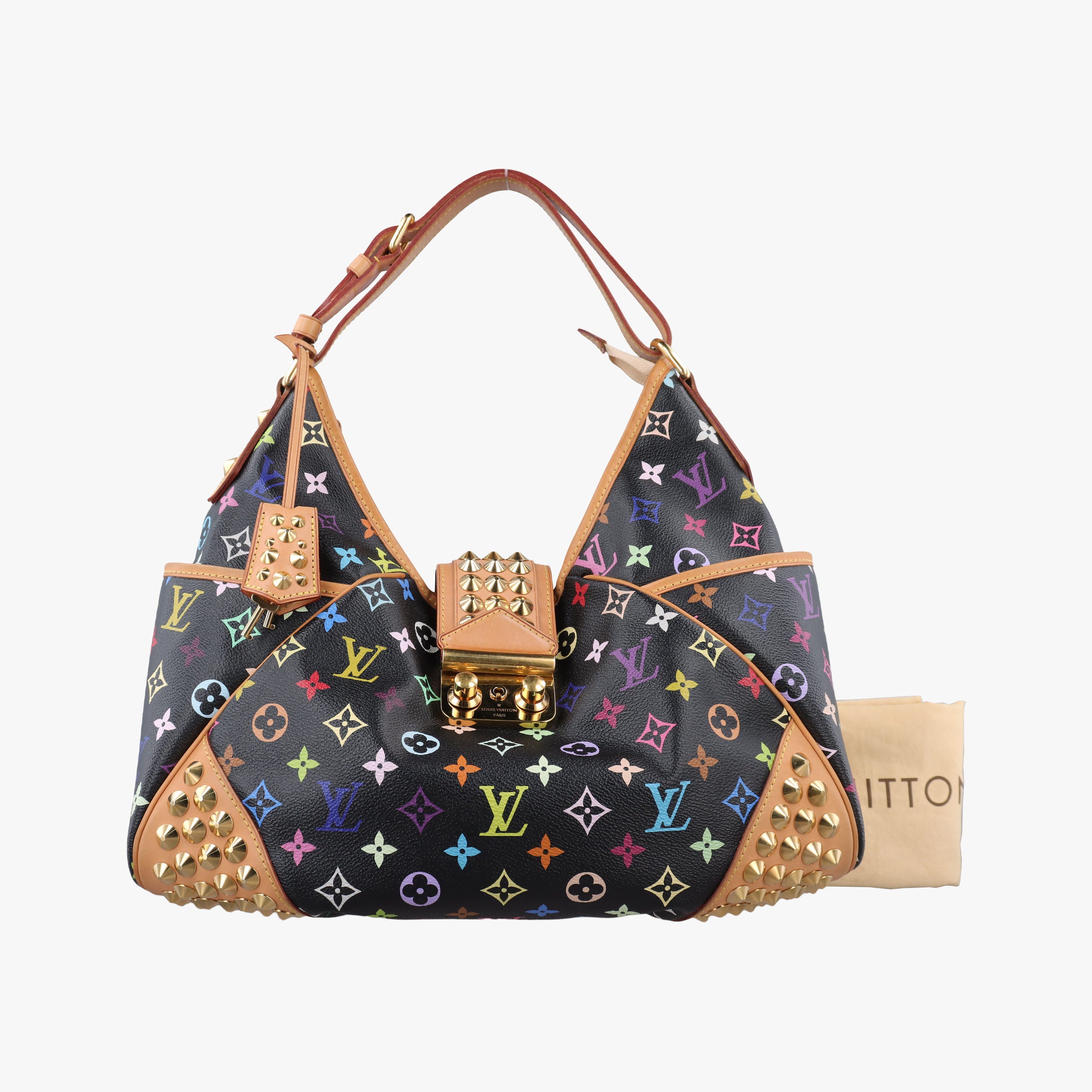 Pre-owned Louis Vuitton Chrissy MM Noir Monogram Multicolor M40310 shoulderbag | stylenewstar