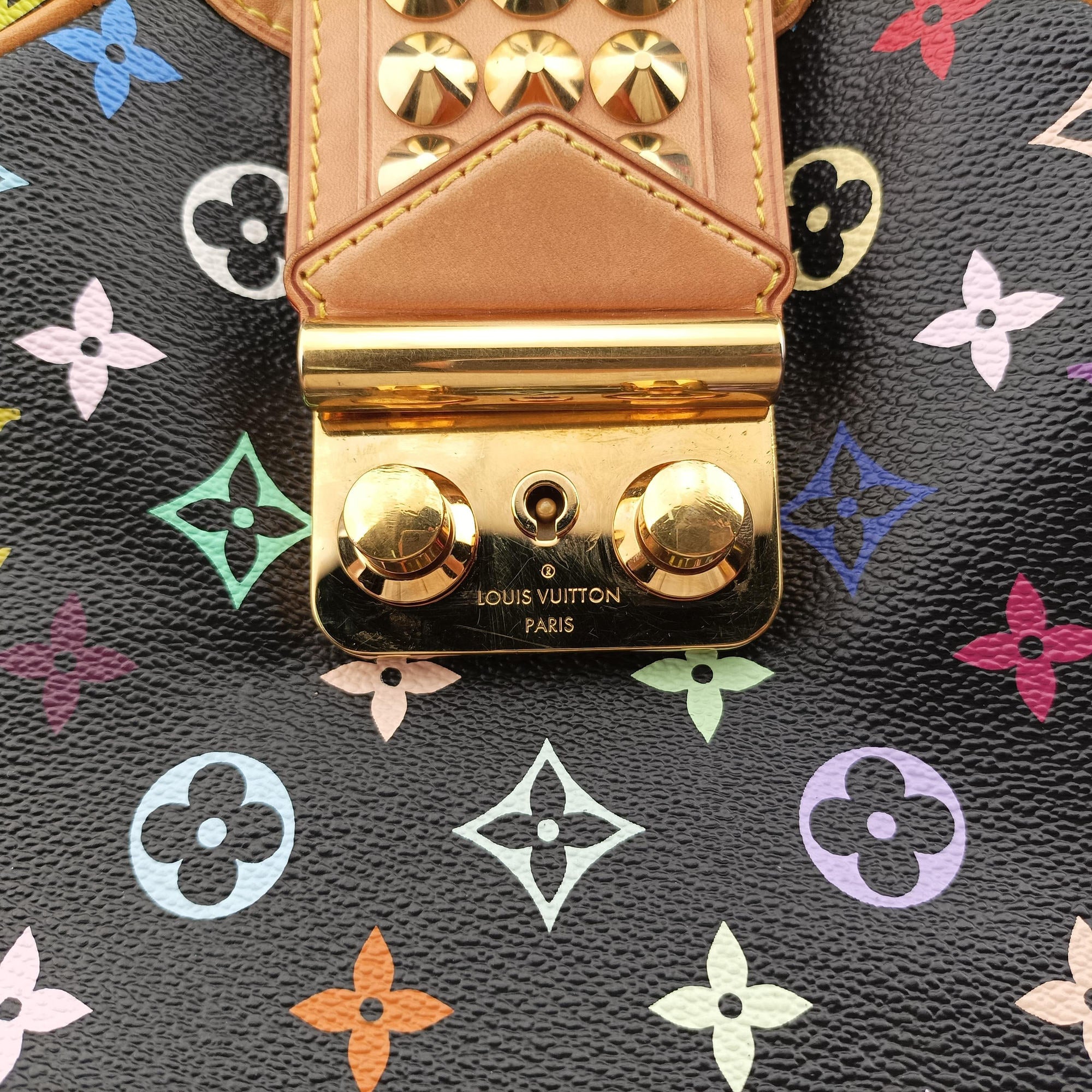 Pre-owned Louis Vuitton Chrissy MM Noir Monogram Multicolor M40310 shoulderbag | stylenewstar