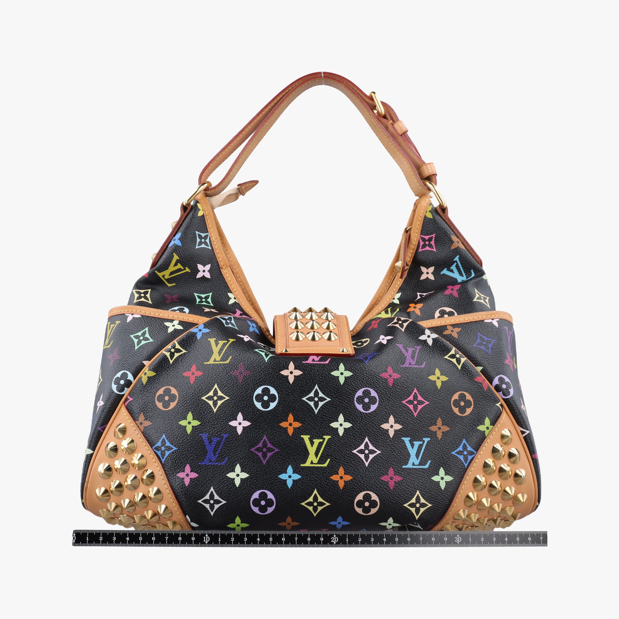 Pre-owned Louis Vuitton Chrissy MM Noir Monogram Multicolor M40310 shoulderbag | stylenewstar