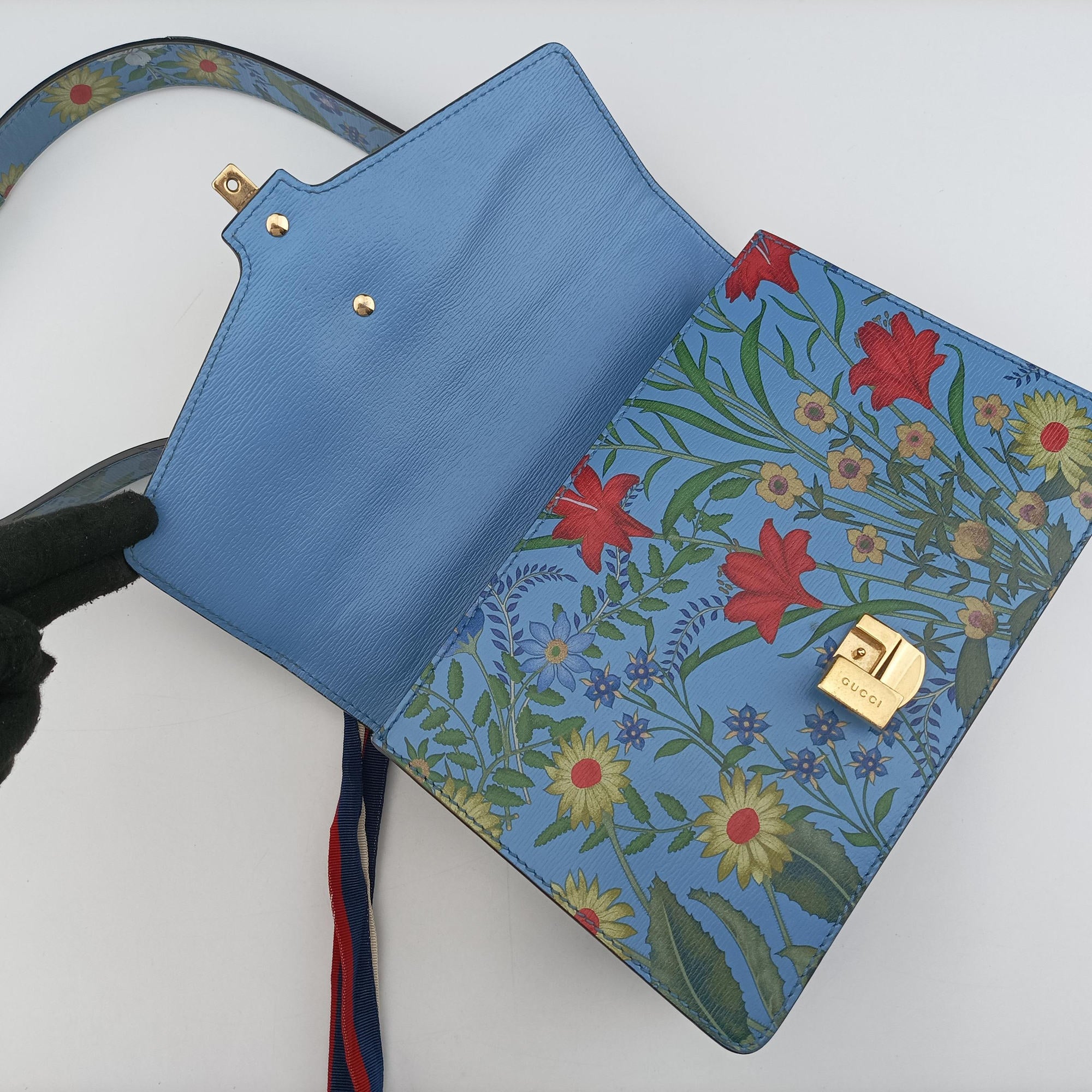 Pre-owned Gucci Sylvie Multicolour Leather 421882 shoulderbag | stylenewstar