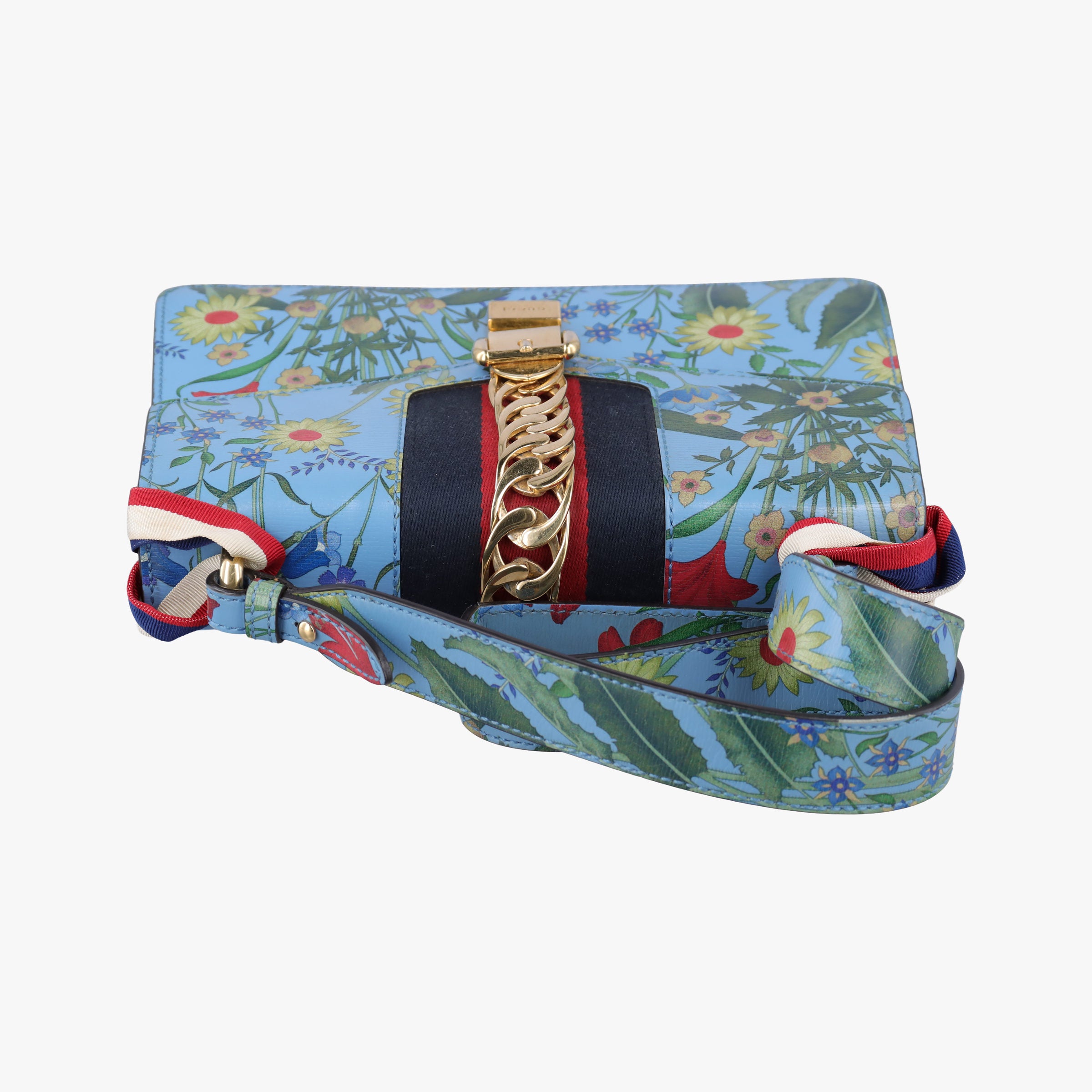 Pre-owned Gucci Sylvie Multicolour Leather 421882 shoulderbag | stylenewstar