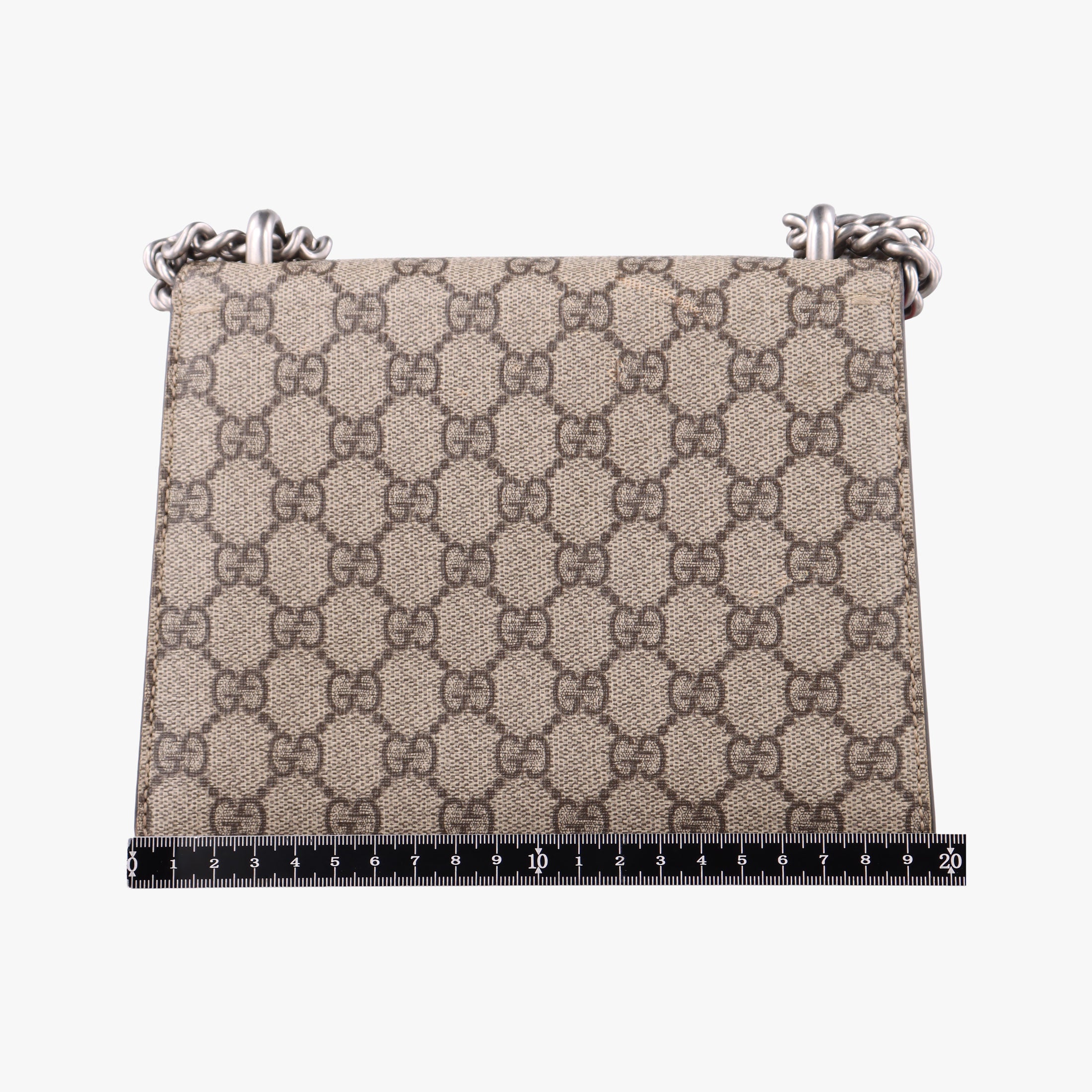 Pre-owned Gucci Dionysus beige×red PVC coated canvas × suede 421970 shoulderbag | stylenewstar