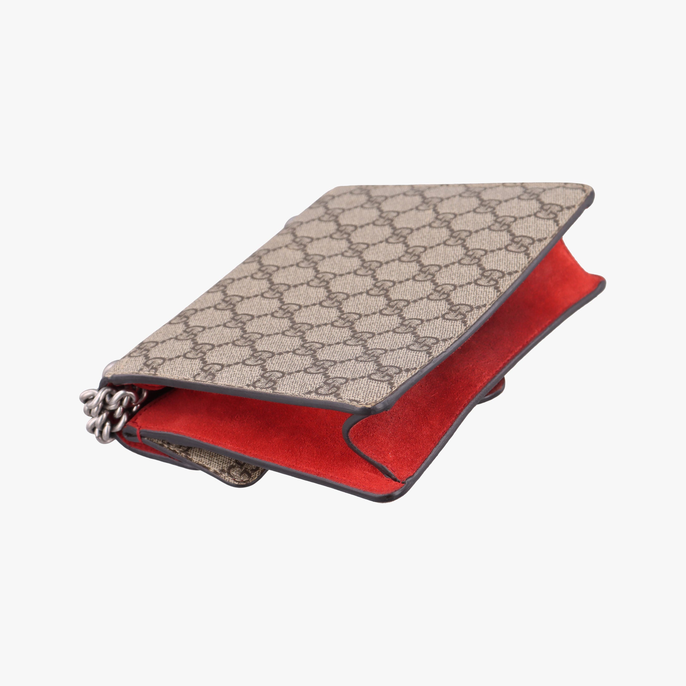 Pre-owned Gucci Dionysus beige×red PVC coated canvas × suede 421970 shoulderbag | stylenewstar