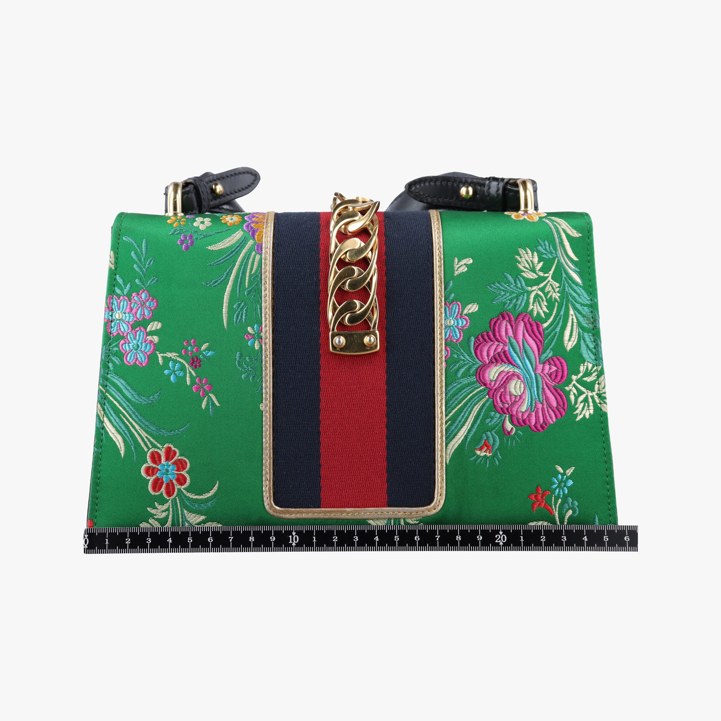 Secondhand Gucci Sylvie Multicolour silk 421882 shoulderbag | stylenewstar
