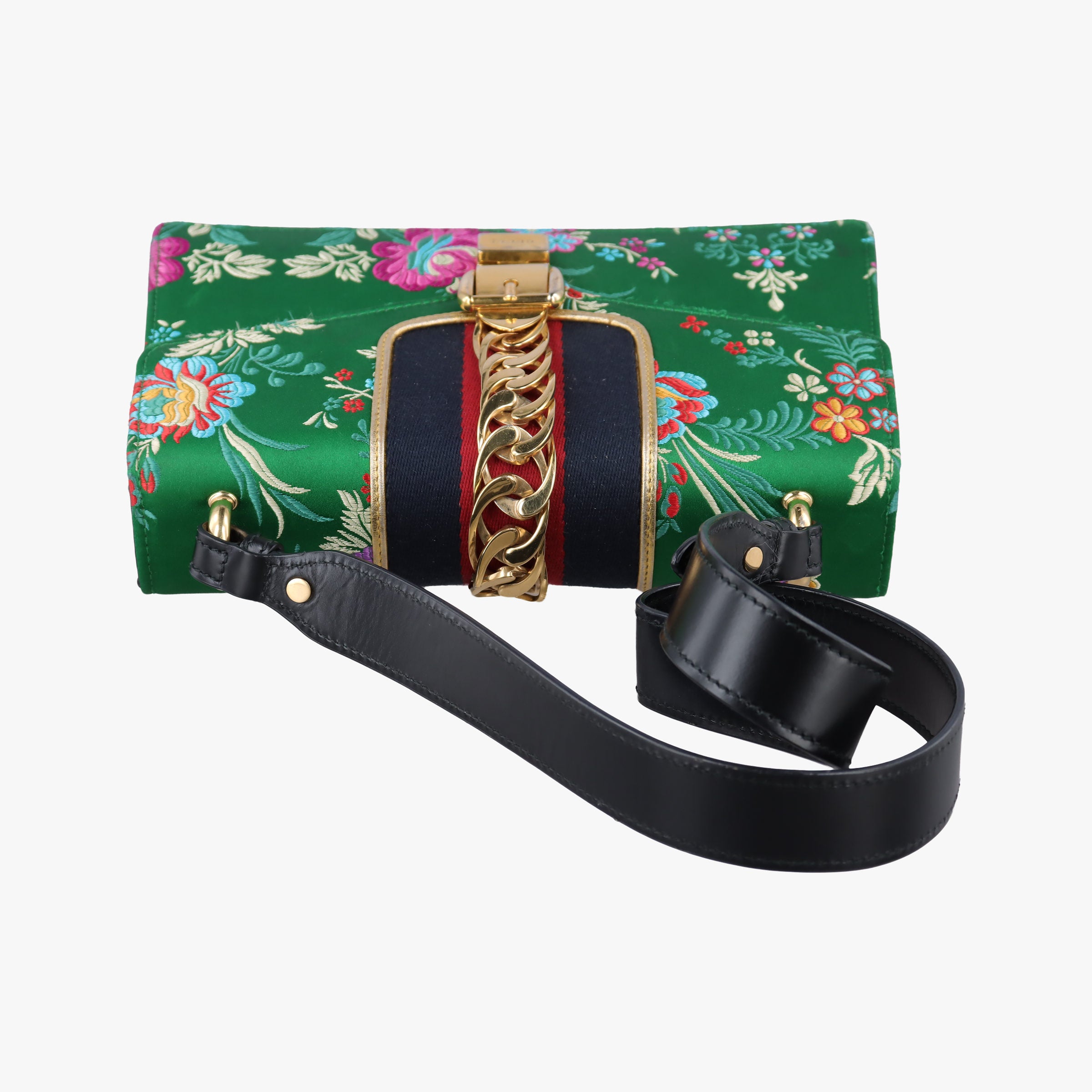 Secondhand Gucci Sylvie Multicolour silk 421882 shoulderbag | stylenewstar