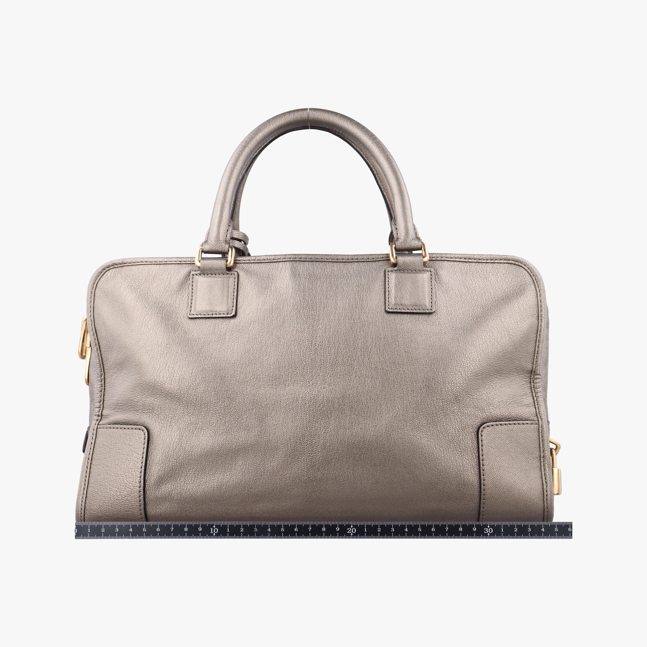Pre-owned Loewe Amazona 36 Golden Leather  handbag | stylenewstar