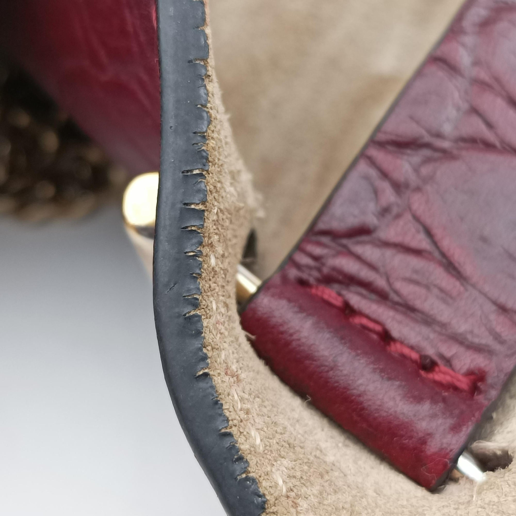 Pre-owned Chloe DREW Burgundy Leather x Suede  shoulderbag | stylenewstar