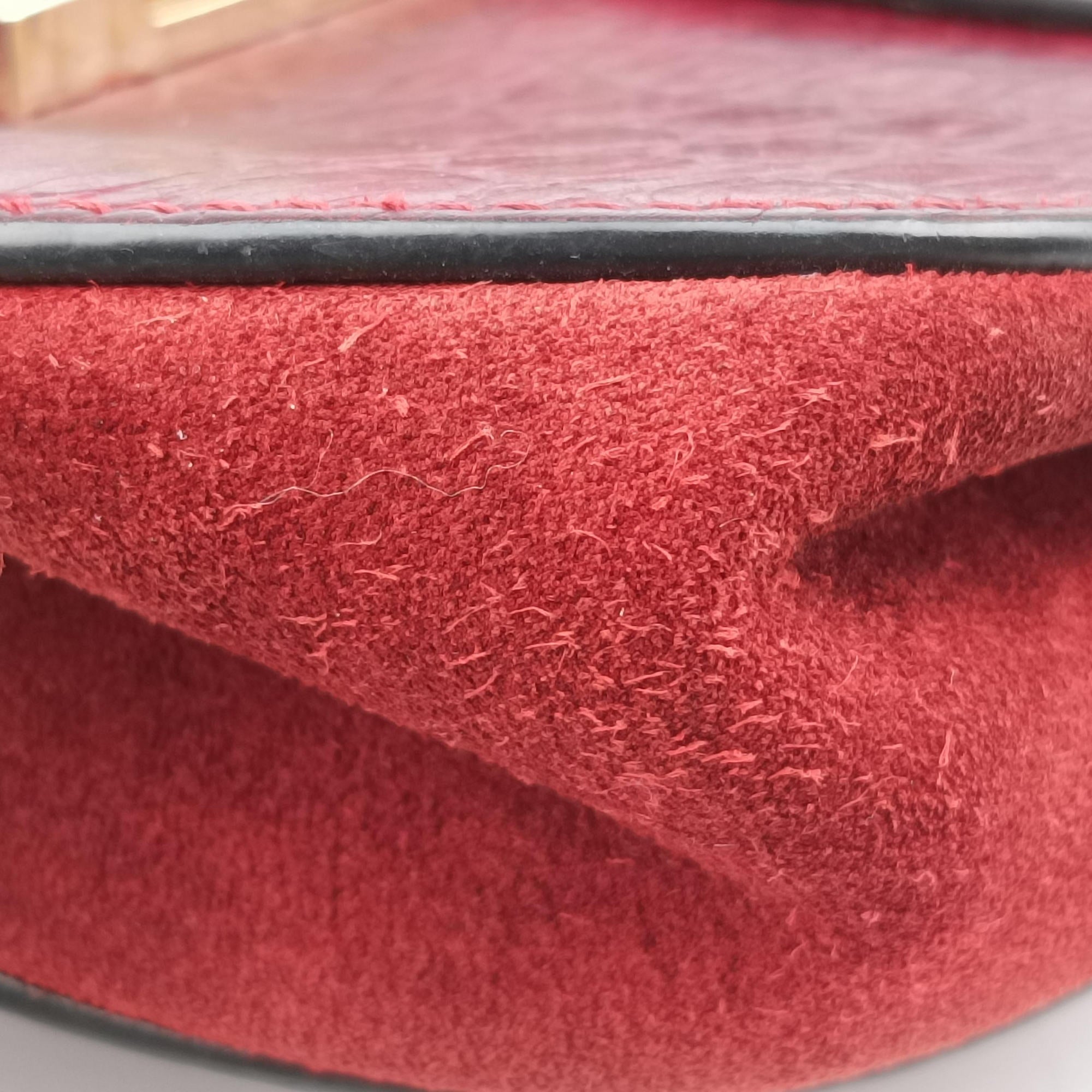 Pre-owned Chloe DREW Burgundy Leather x Suede  shoulderbag | stylenewstar