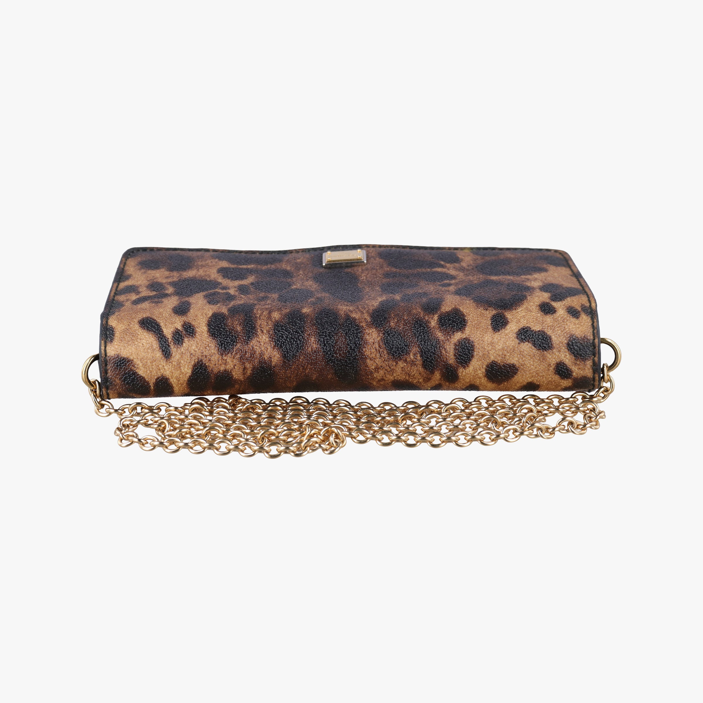 Vintage Dolce & Gabbana Dauphine Leopard Brown Coated Canvas  shoulderbag | stylenewstar