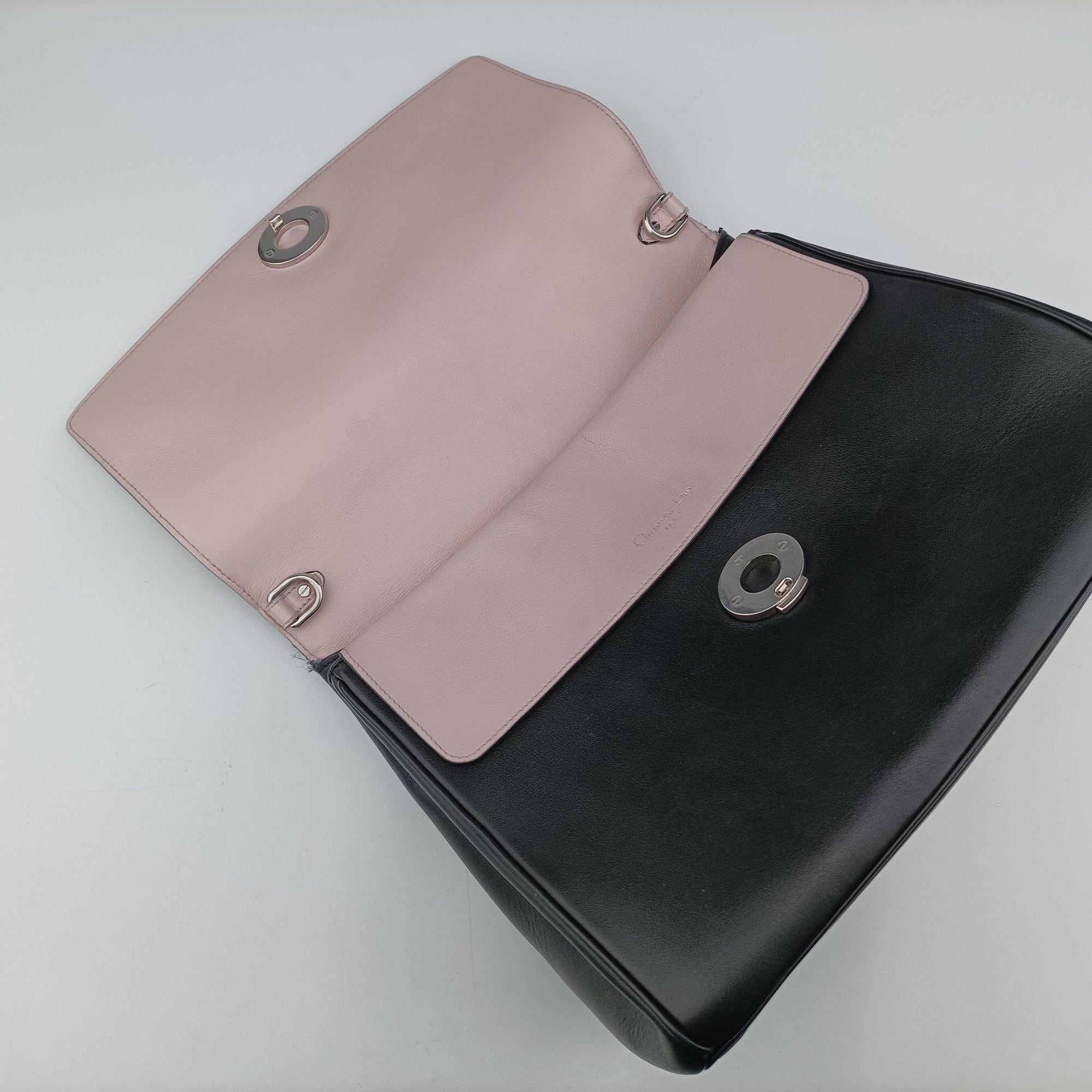 Pre-owned Christian Dior Be Dior Black Leather  handbag | stylenewstar