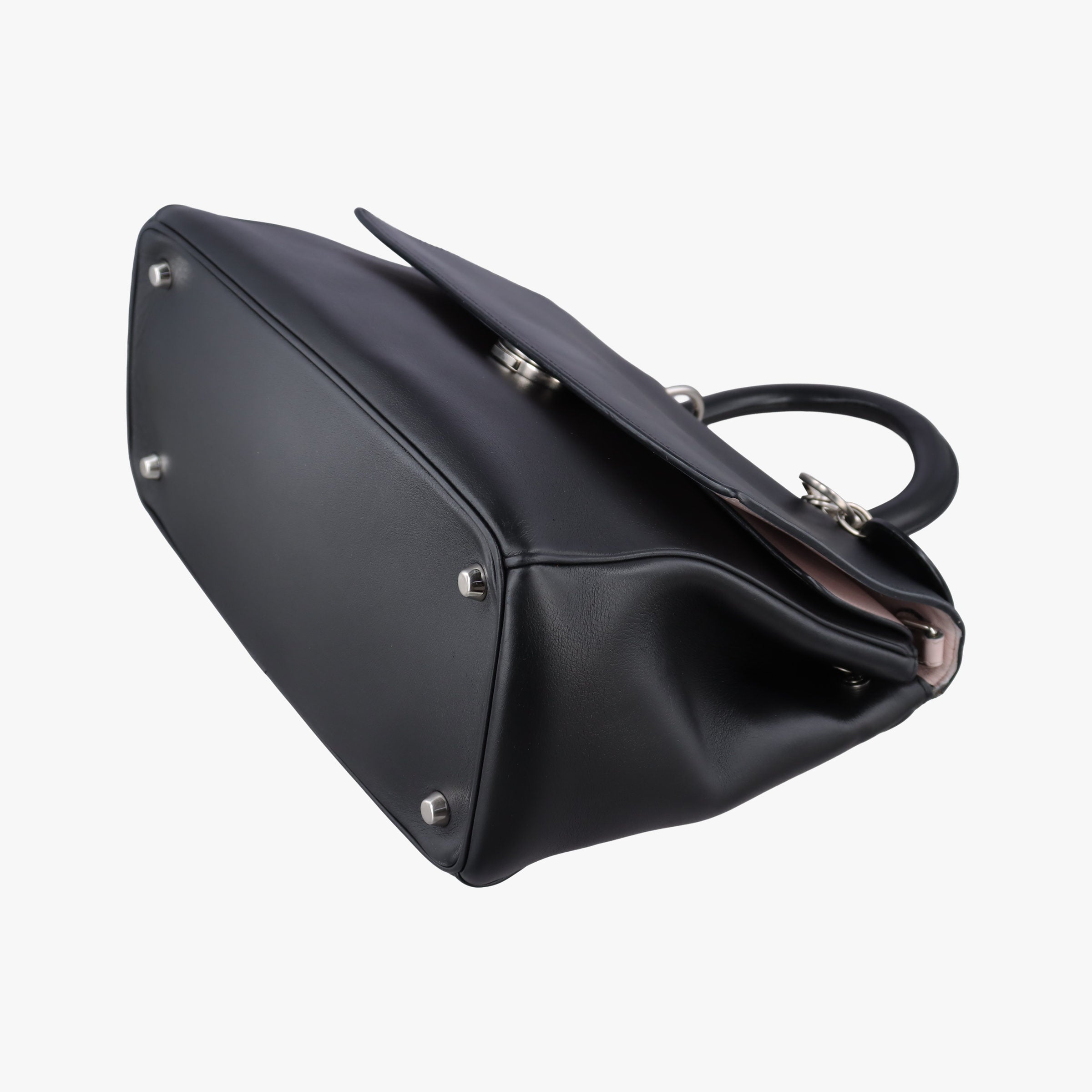 Pre-owned Christian Dior Be Dior Black Leather  handbag | stylenewstar