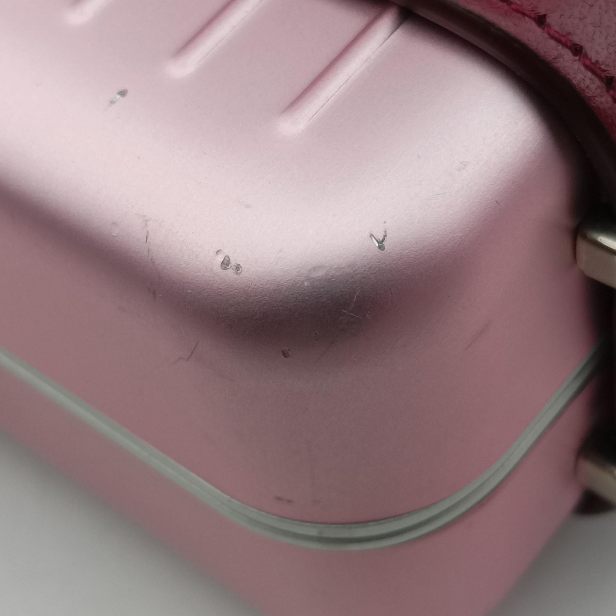 Vintage Christian Dior Rimowa Collaboration Pink×red Aluminum×Leather  shoulderbag | stylenewstar