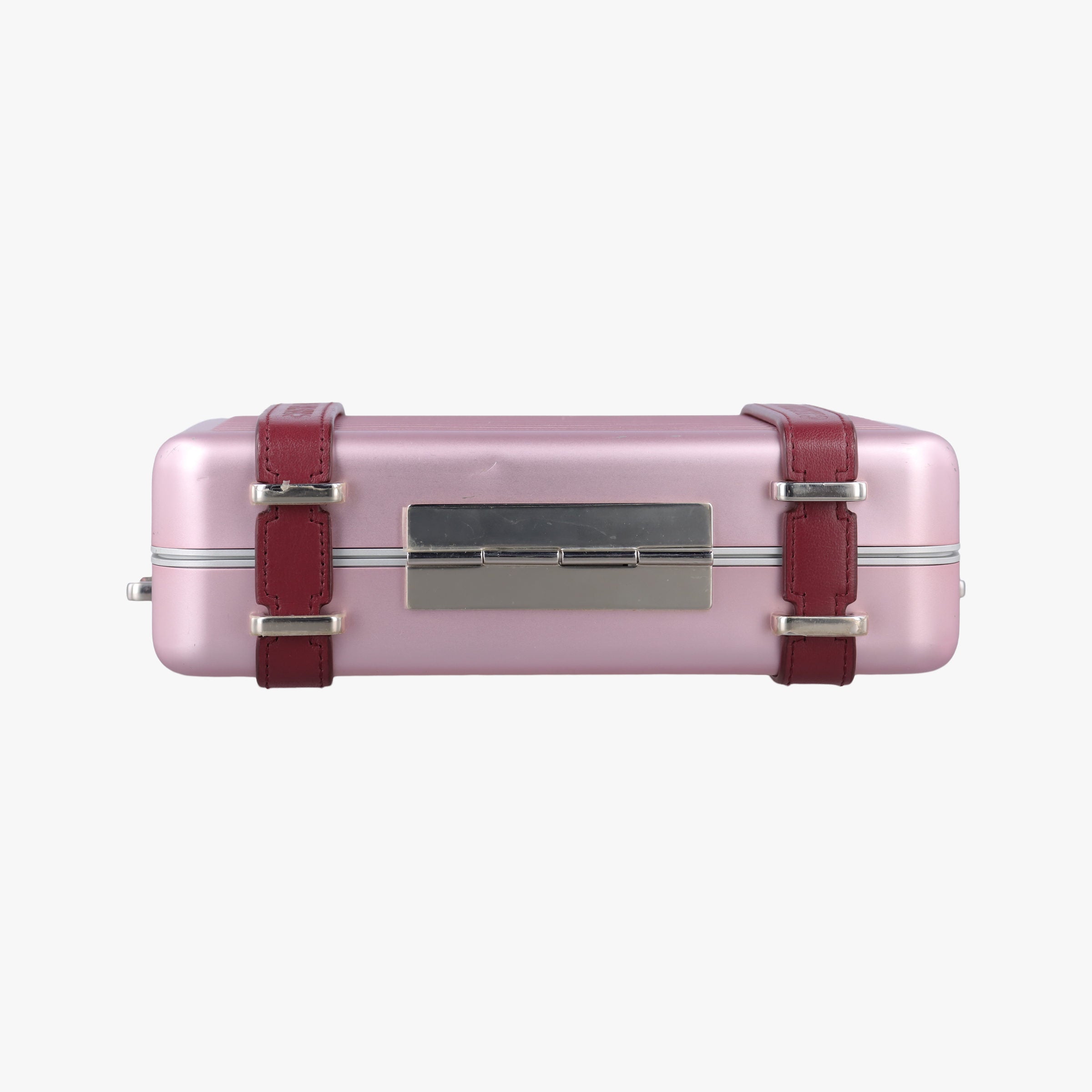Vintage Christian Dior Rimowa Collaboration Pink×red Aluminum×Leather  shoulderbag | stylenewstar