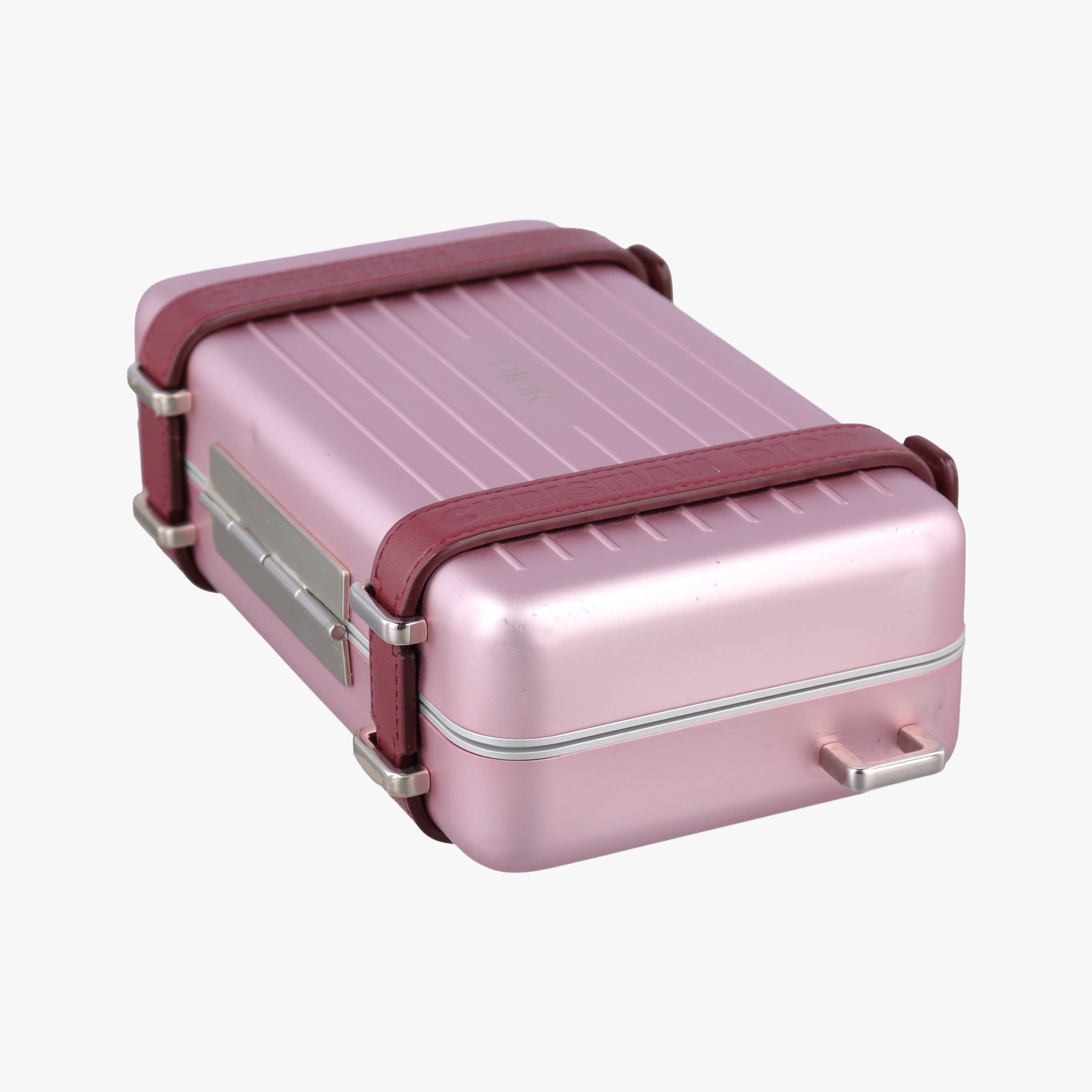 Vintage Christian Dior Rimowa Collaboration Pink×red Aluminum×Leather  shoulderbag | stylenewstar