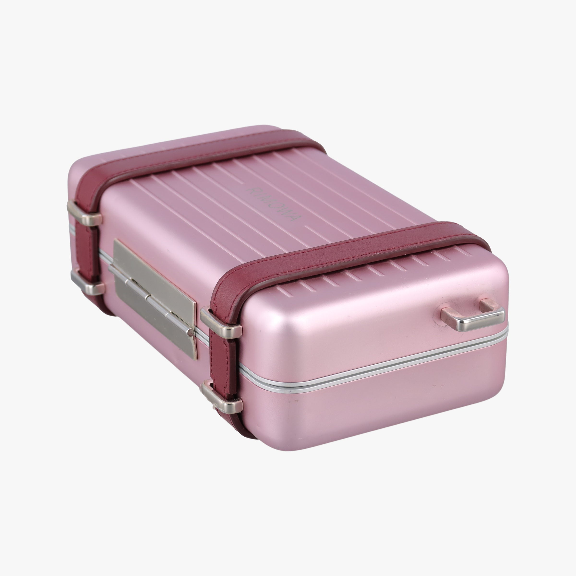 Vintage Christian Dior Rimowa Collaboration Pink×red Aluminum×Leather  shoulderbag | stylenewstar