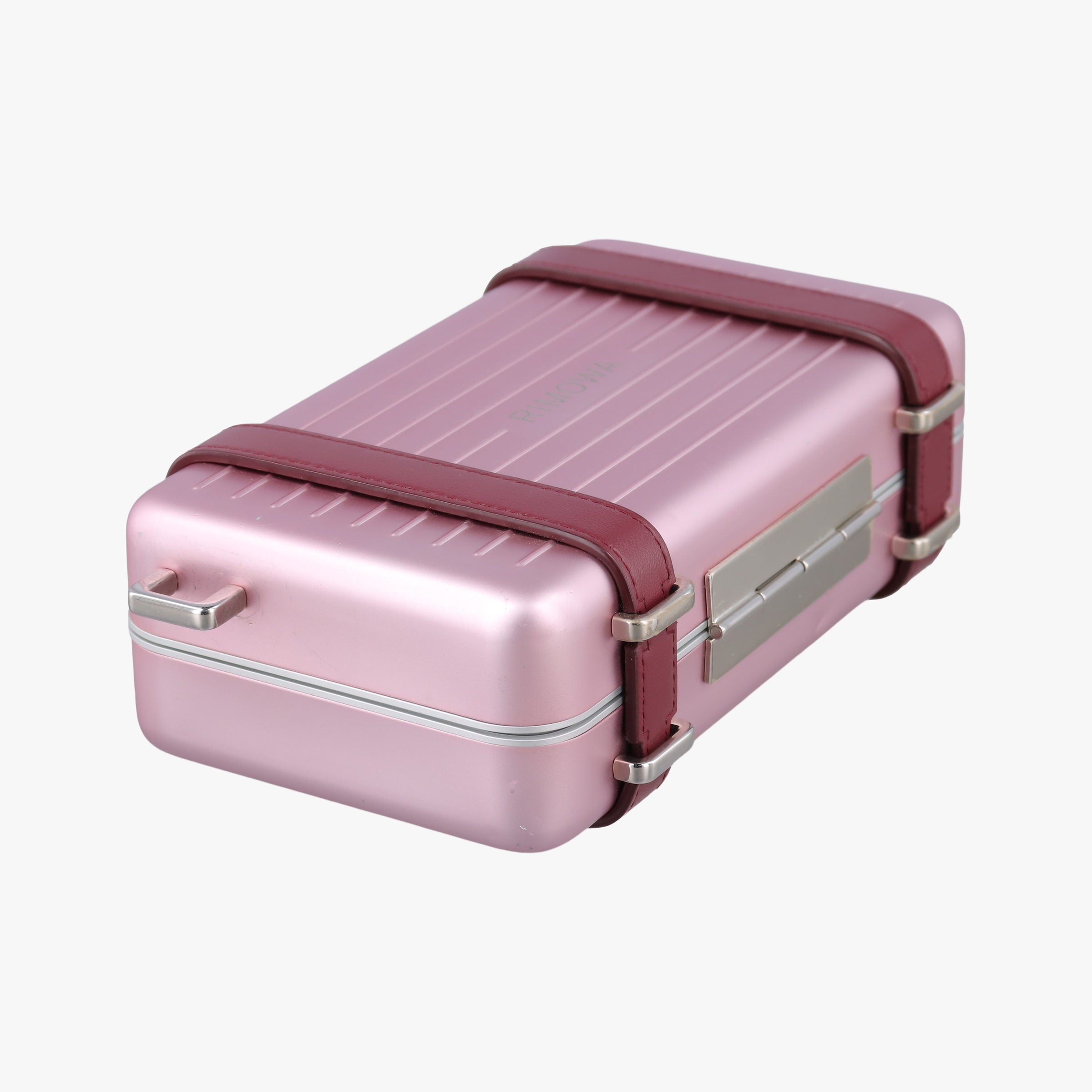 Vintage Christian Dior Rimowa Collaboration Pink×red Aluminum×Leather  shoulderbag | stylenewstar