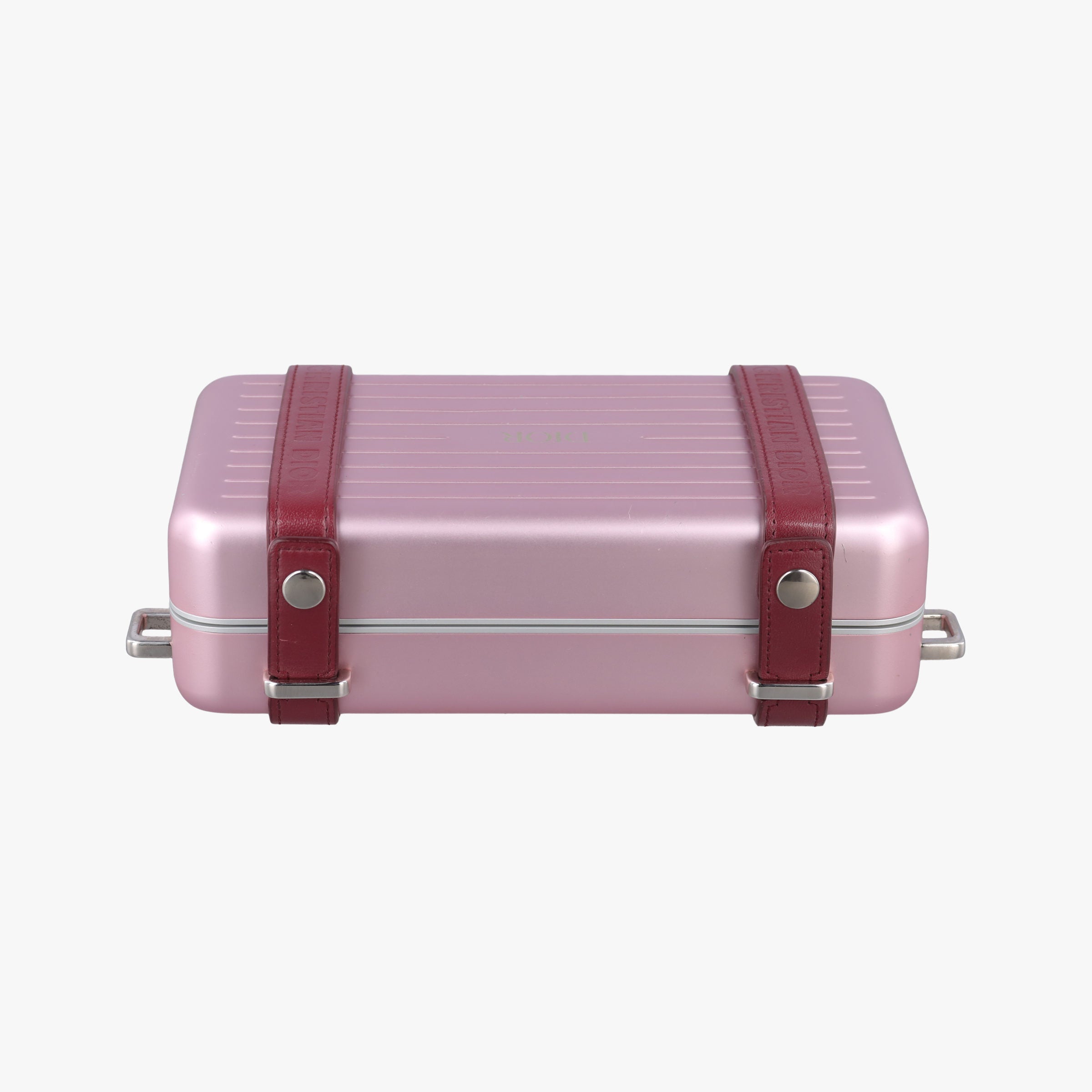 Vintage Christian Dior Rimowa Collaboration Pink×red Aluminum×Leather  shoulderbag | stylenewstar