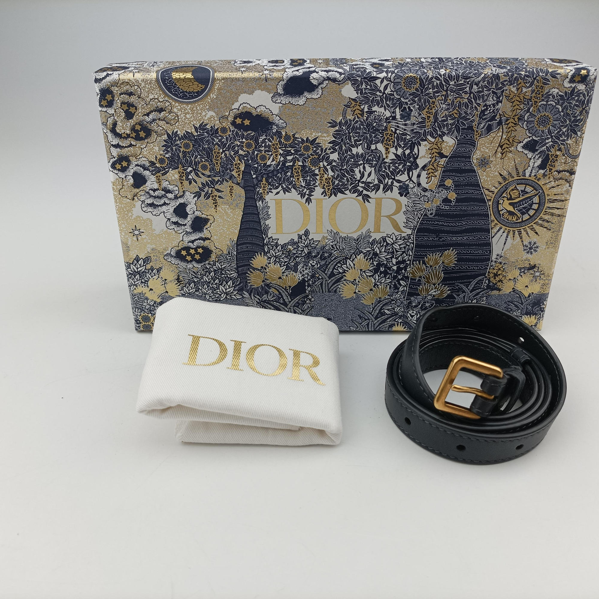 Pre-owned Christian Dior Saddle Gray×Navy×Black Jacquard  bum bag/waist bag | stylenewstar