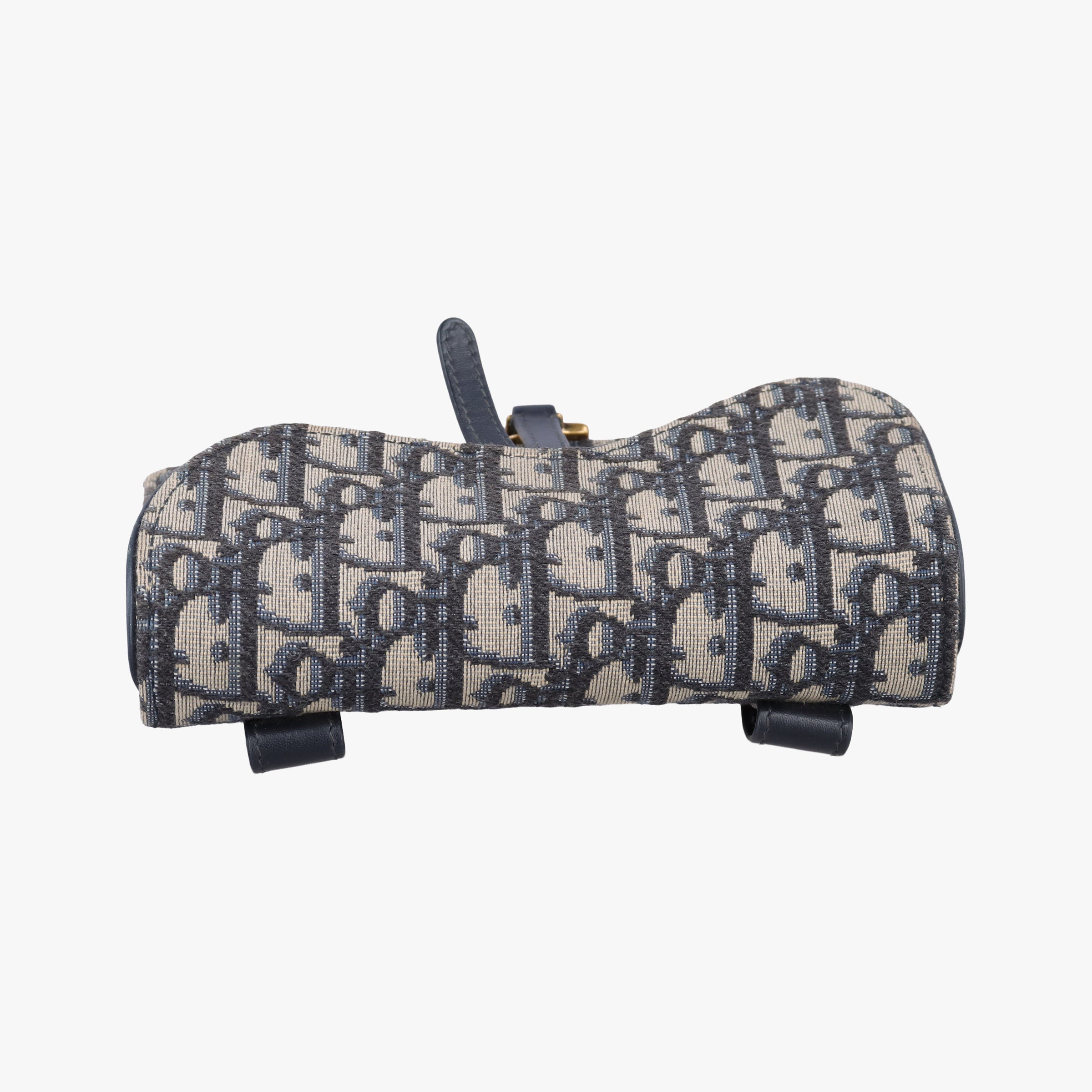 Pre-owned Christian Dior Saddle Gray×Navy×Black Jacquard  bum bag/waist bag | stylenewstar