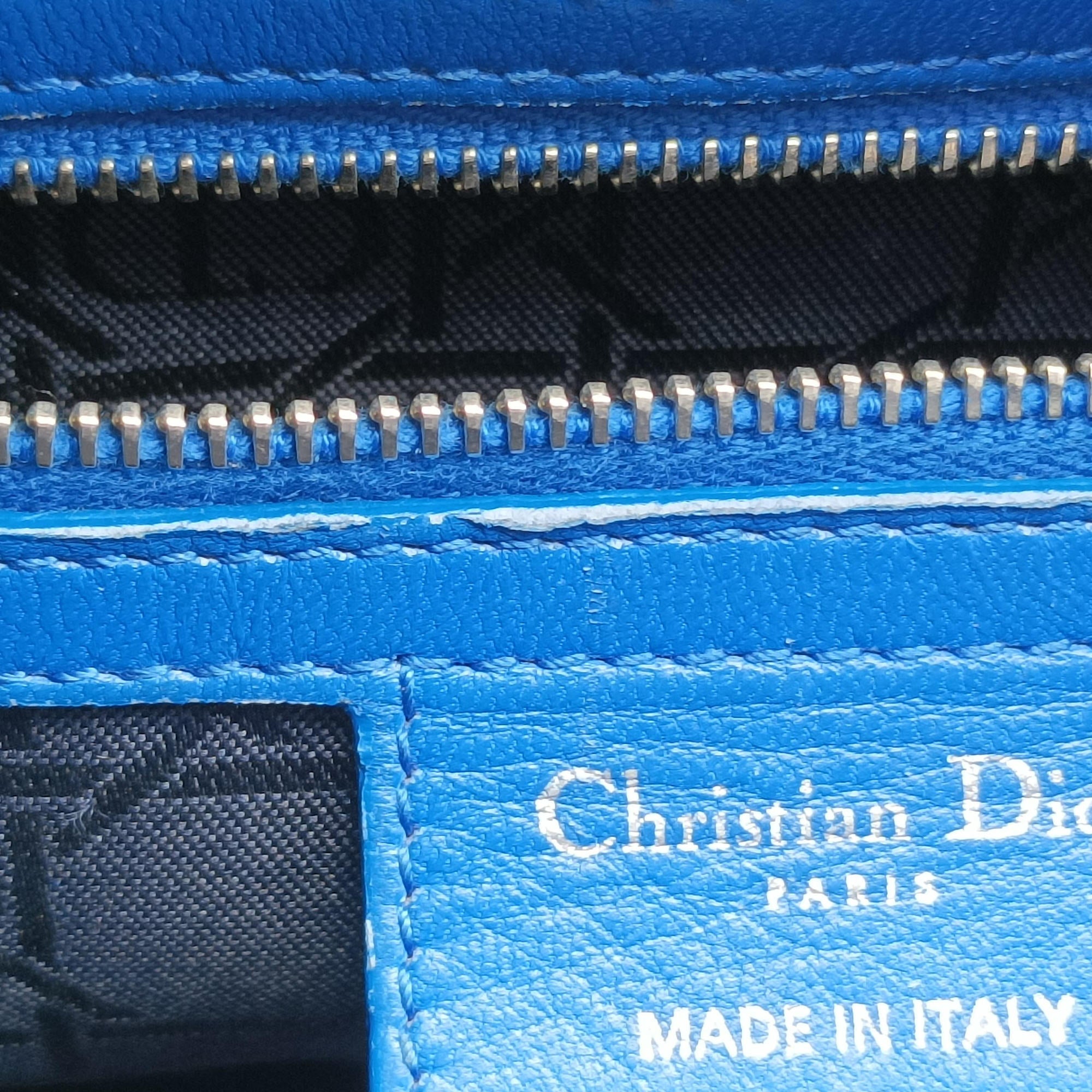 Secondhand Christian Dior Lady Dior Blue lambskin  shoulderbag | stylenewstar