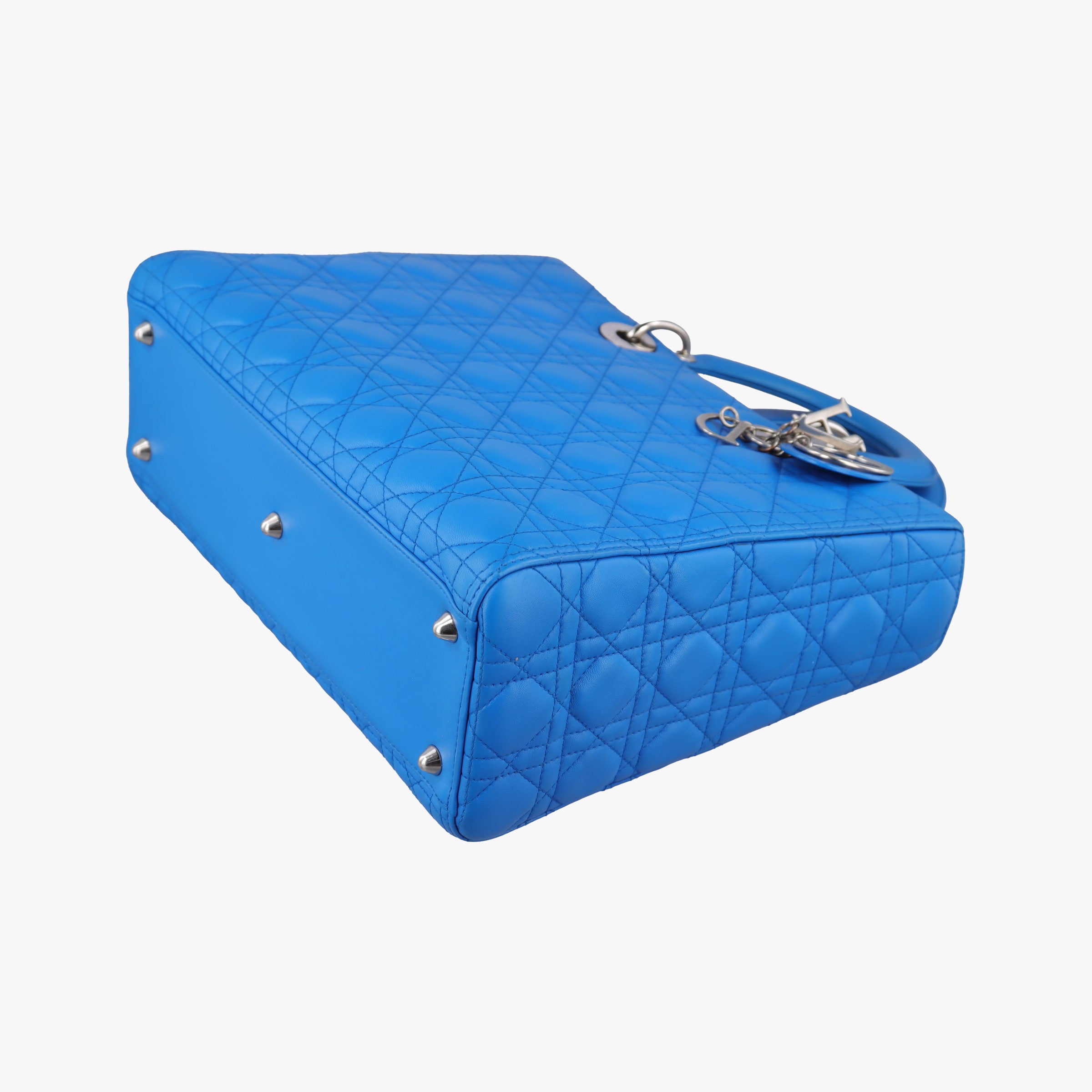 Secondhand Christian Dior Lady Dior Blue lambskin  shoulderbag | stylenewstar