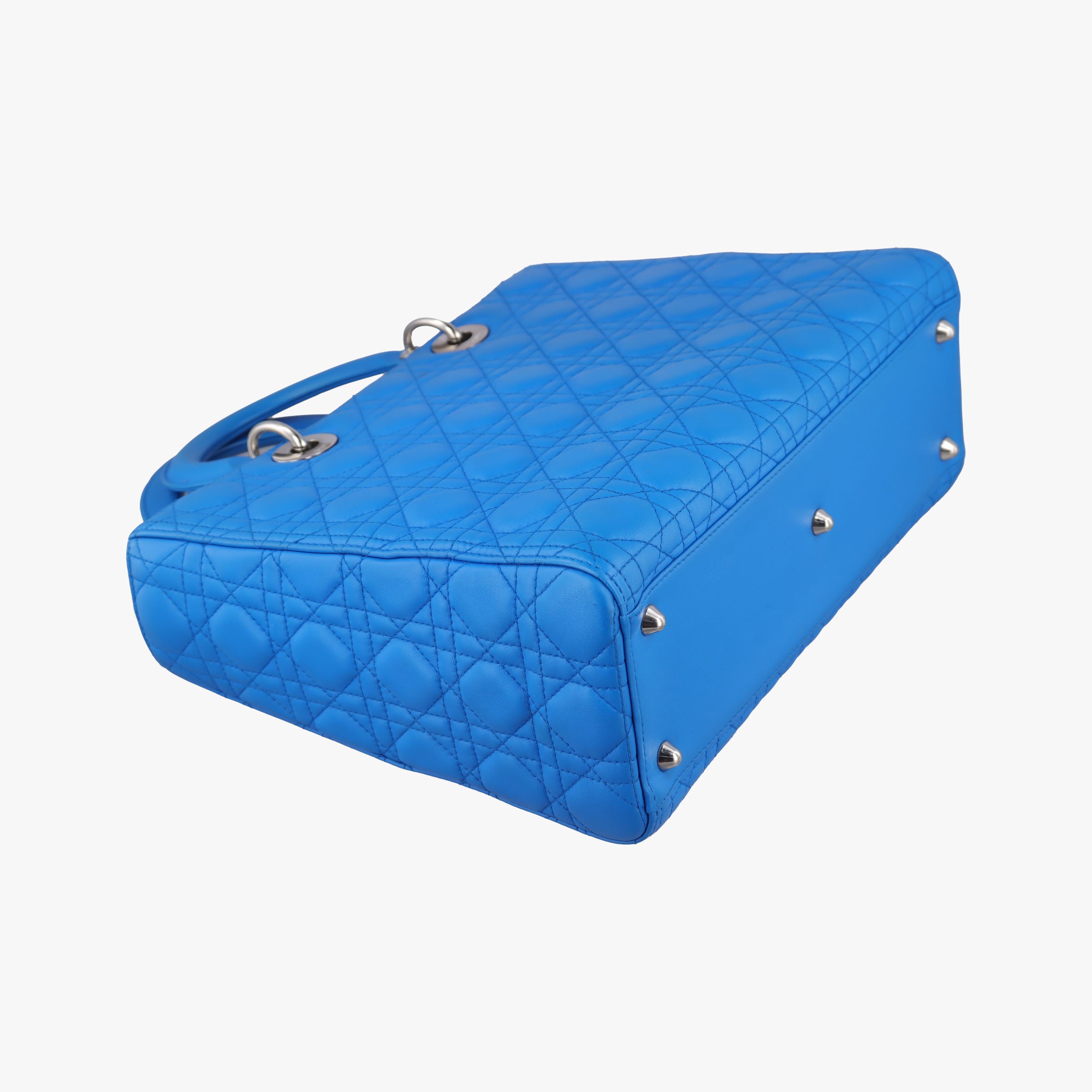 Secondhand Christian Dior Lady Dior Blue lambskin  shoulderbag | stylenewstar